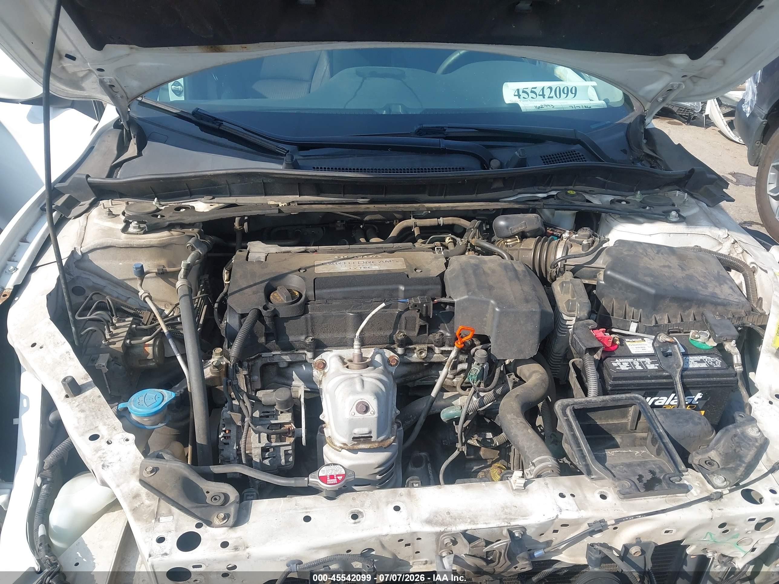 2013 Honda Accord Sport White vin: 1HGCR2F59DA045098