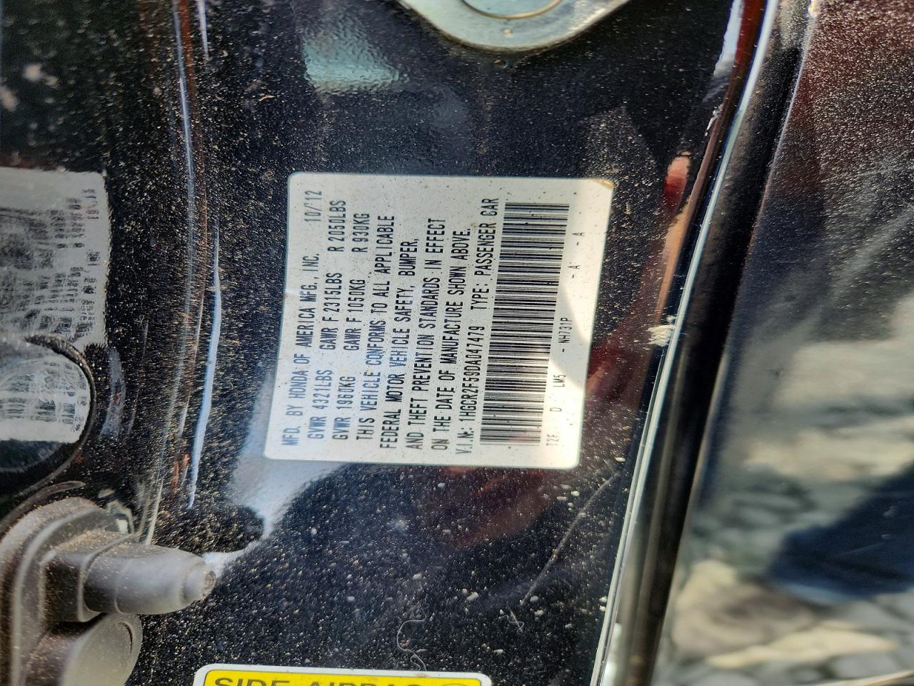 2013 Honda Accord Sport Black vin: 1HGCR2F59DA047479