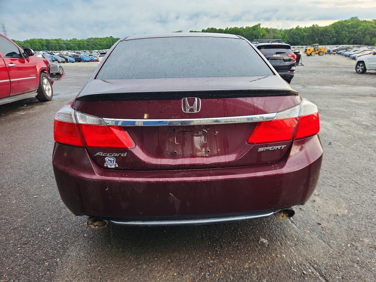2013 Honda Accord Sport Burgundy vin: 1HGCR2F59DA091482