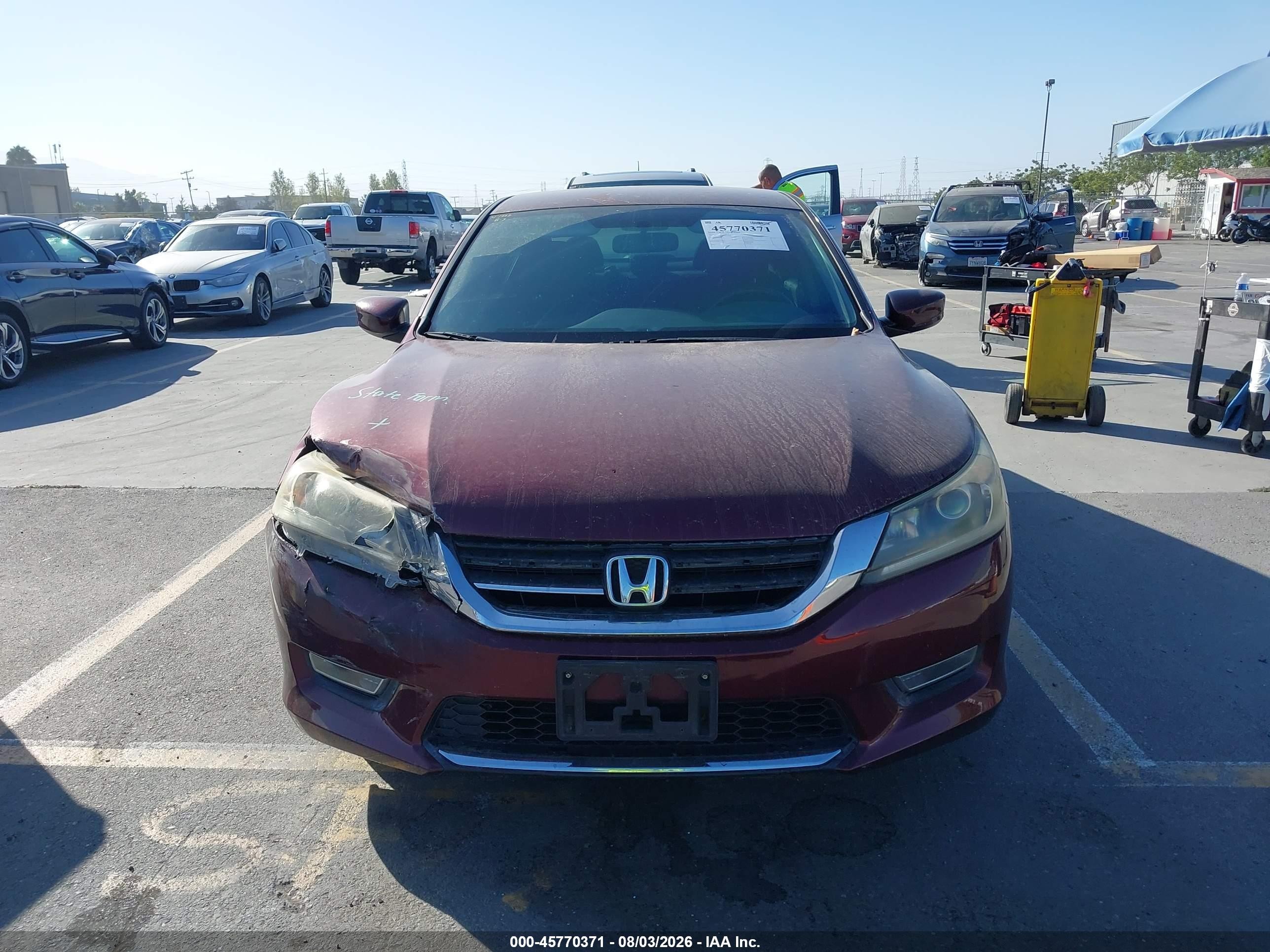 2013 Honda Accord Sport Red vin: 1HGCR2F59DA097427