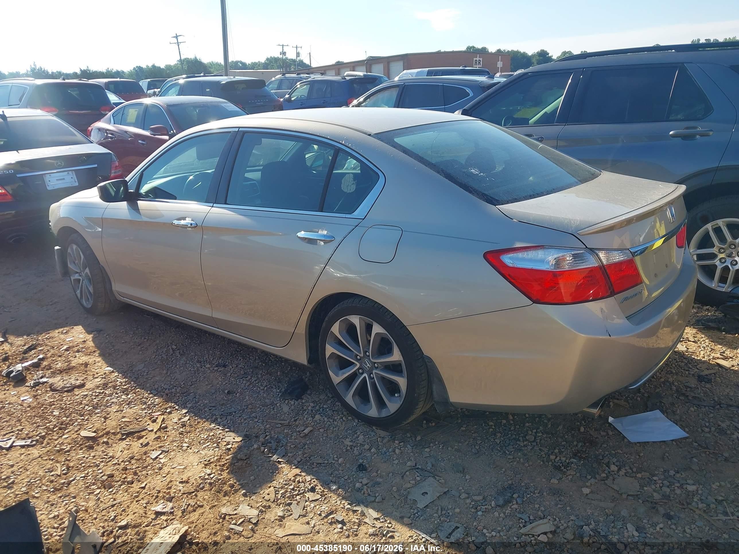2013 Honda Accord Sport Бежевый vin: 1HGCR2F59DA107373