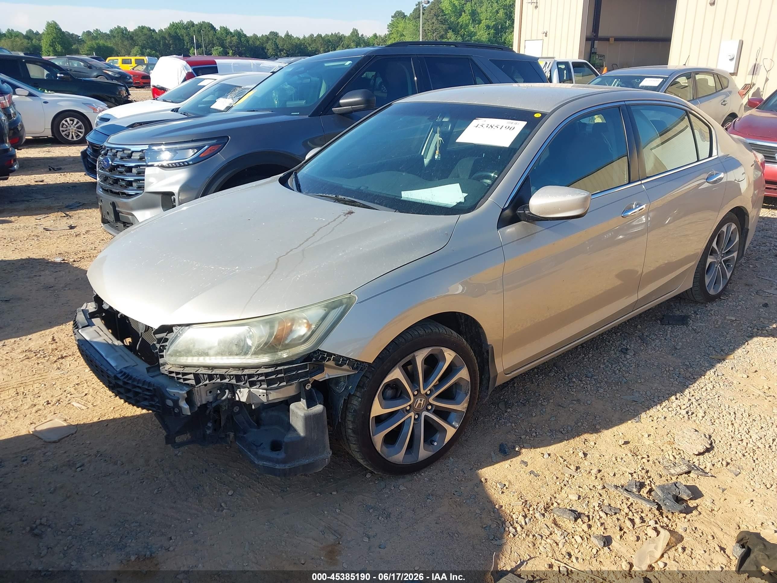 2013 Honda Accord Sport Бежевый vin: 1HGCR2F59DA107373