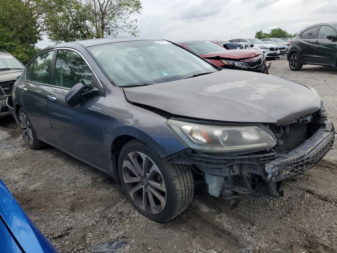 2013 Honda Accord Sport Gray vin: 1HGCR2F59DA113285