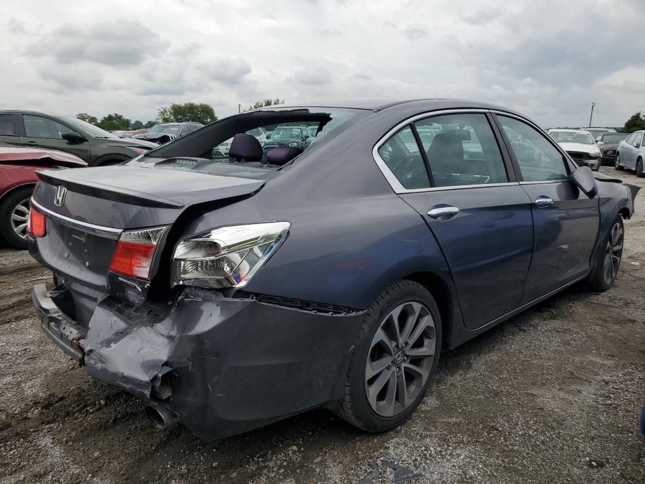 2013 Honda Accord Sport Gray vin: 1HGCR2F59DA113285