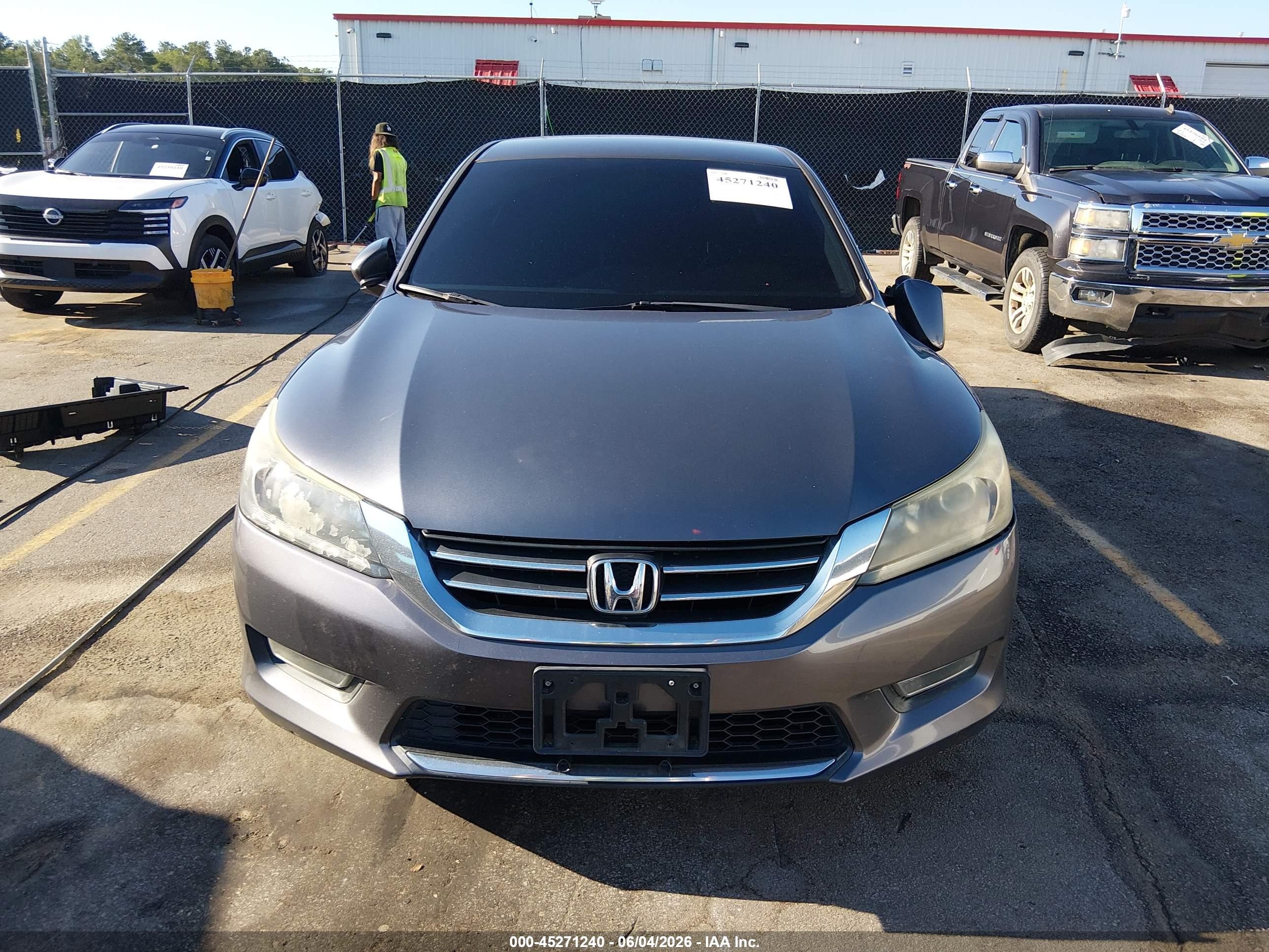 2013 Honda Accord Sport Серый vin: 1HGCR2F59DA146514