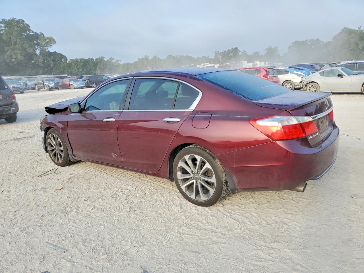 2013 Honda Accord Sport Burgundy vin: 1HGCR2F59DA168352