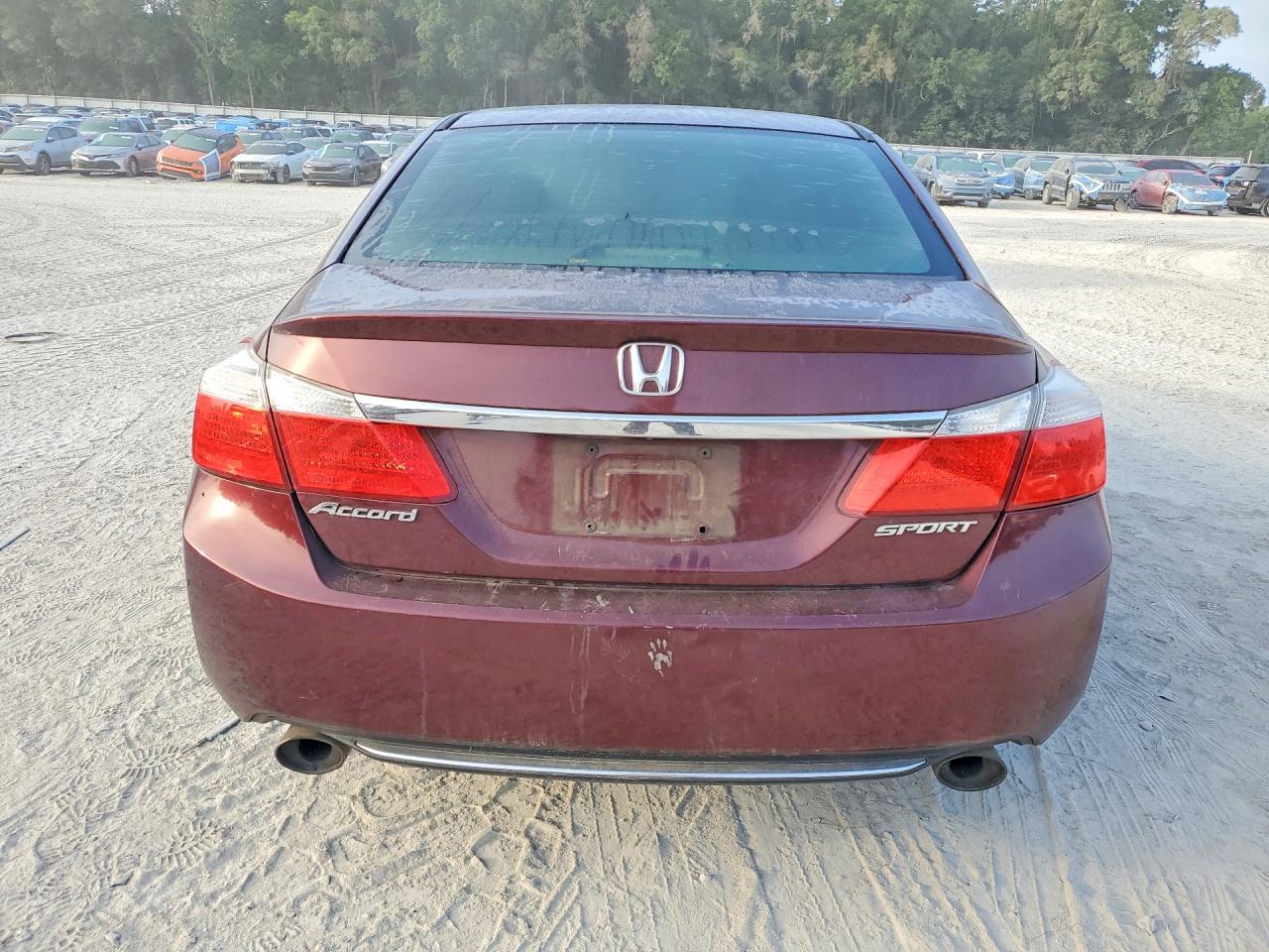 2013 Honda Accord Sport Burgundy vin: 1HGCR2F59DA168352