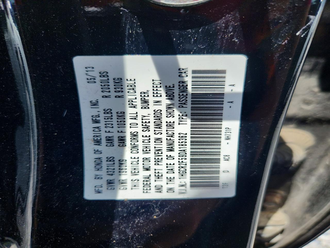 2013 Honda Accord Sport Black vin: 1HGCR2F59DA185362