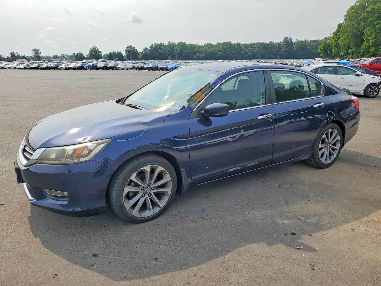2013 Honda Accord Sport Blue vin: 1HGCR2F59DA193168
