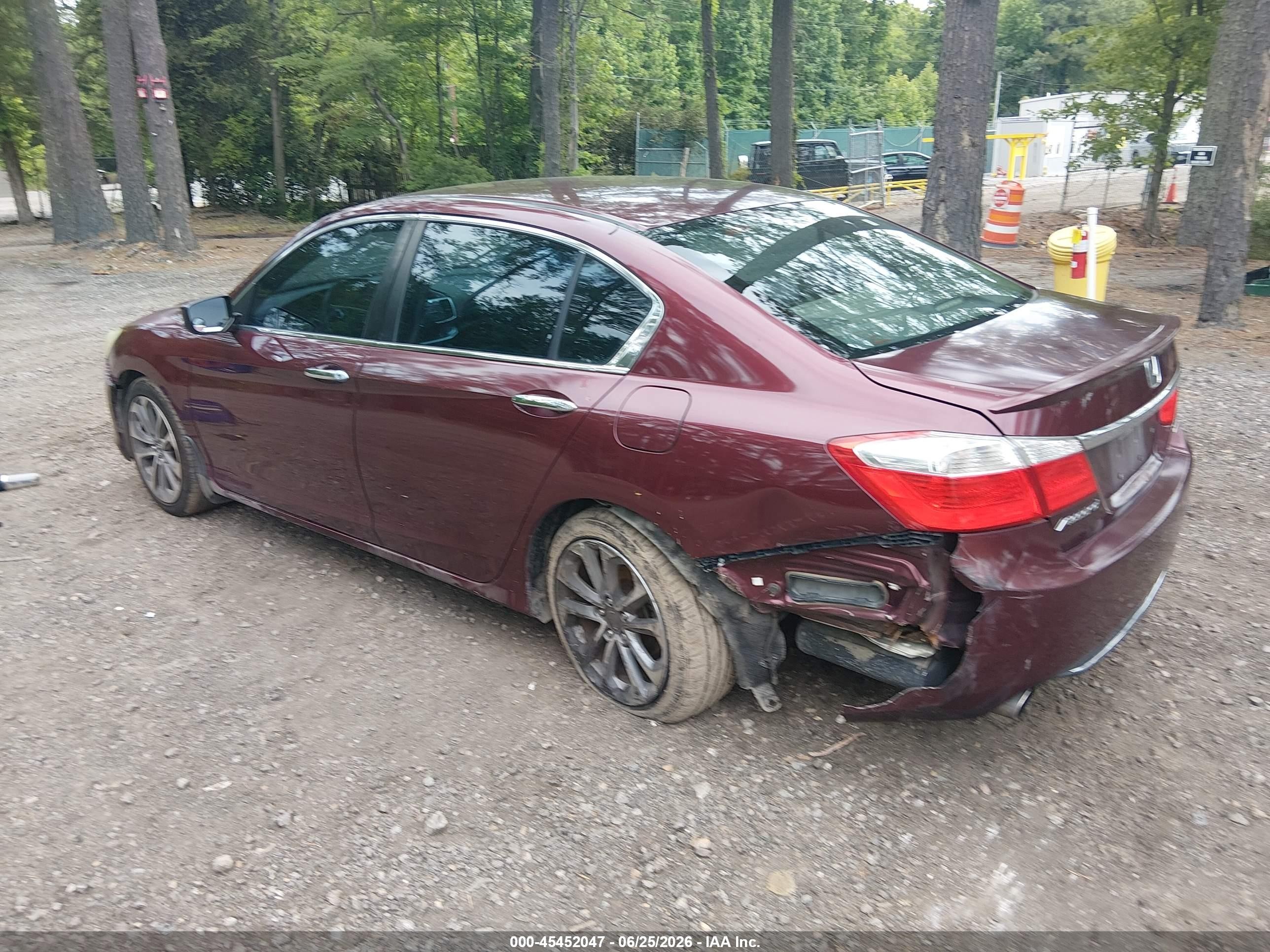 2013 Honda Accord Sport Burgundy vin: 1HGCR2F59DA231384