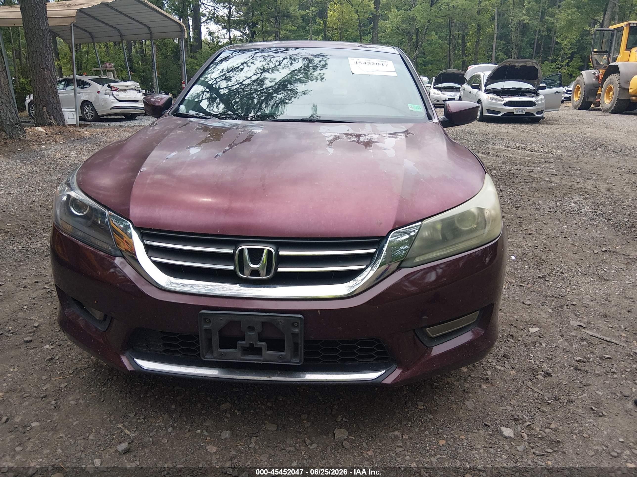 2013 Honda Accord Sport Burgundy vin: 1HGCR2F59DA231384