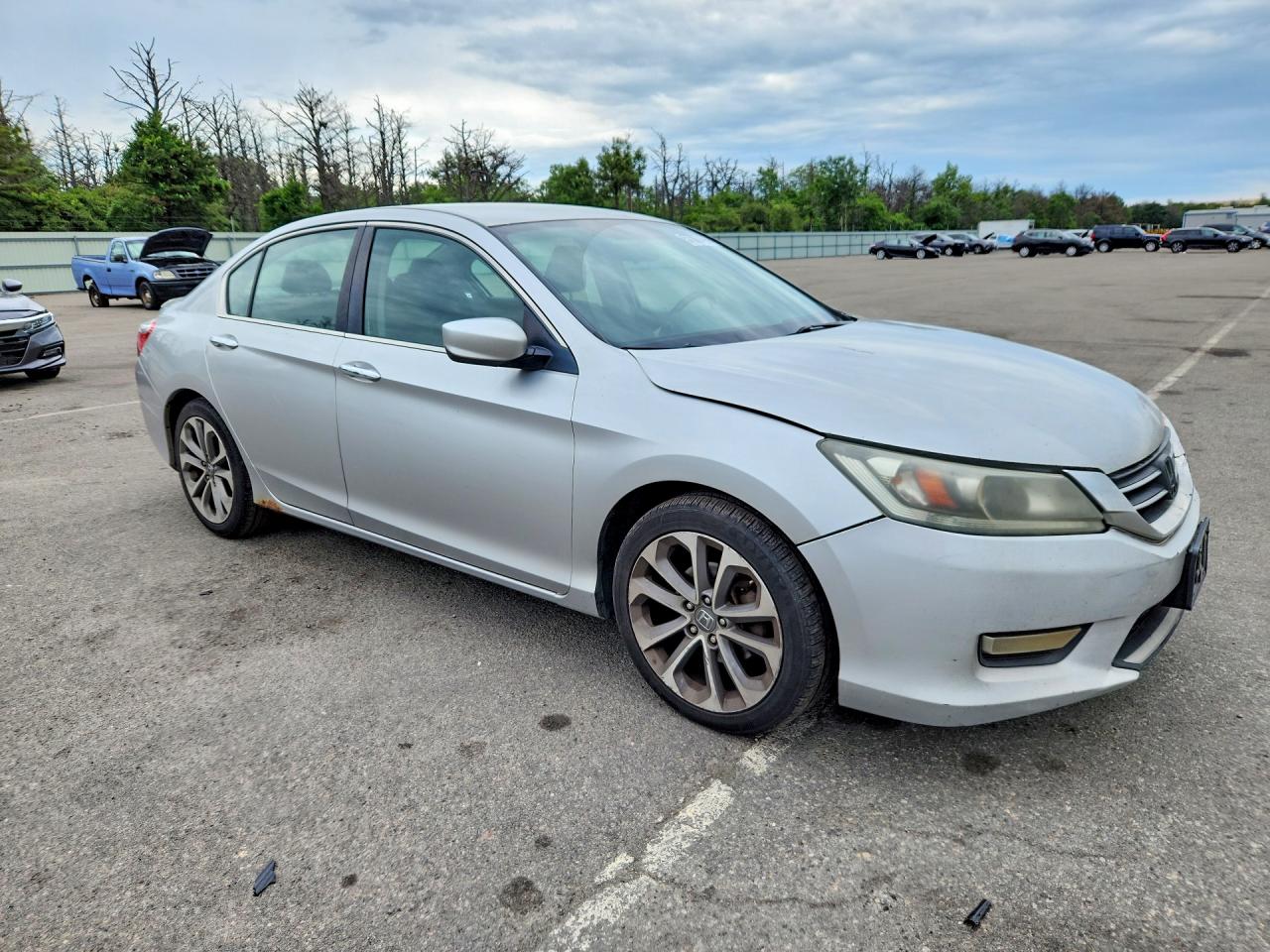 2013 Honda Accord Sport Silver vin: 1HGCR2F59DA261517