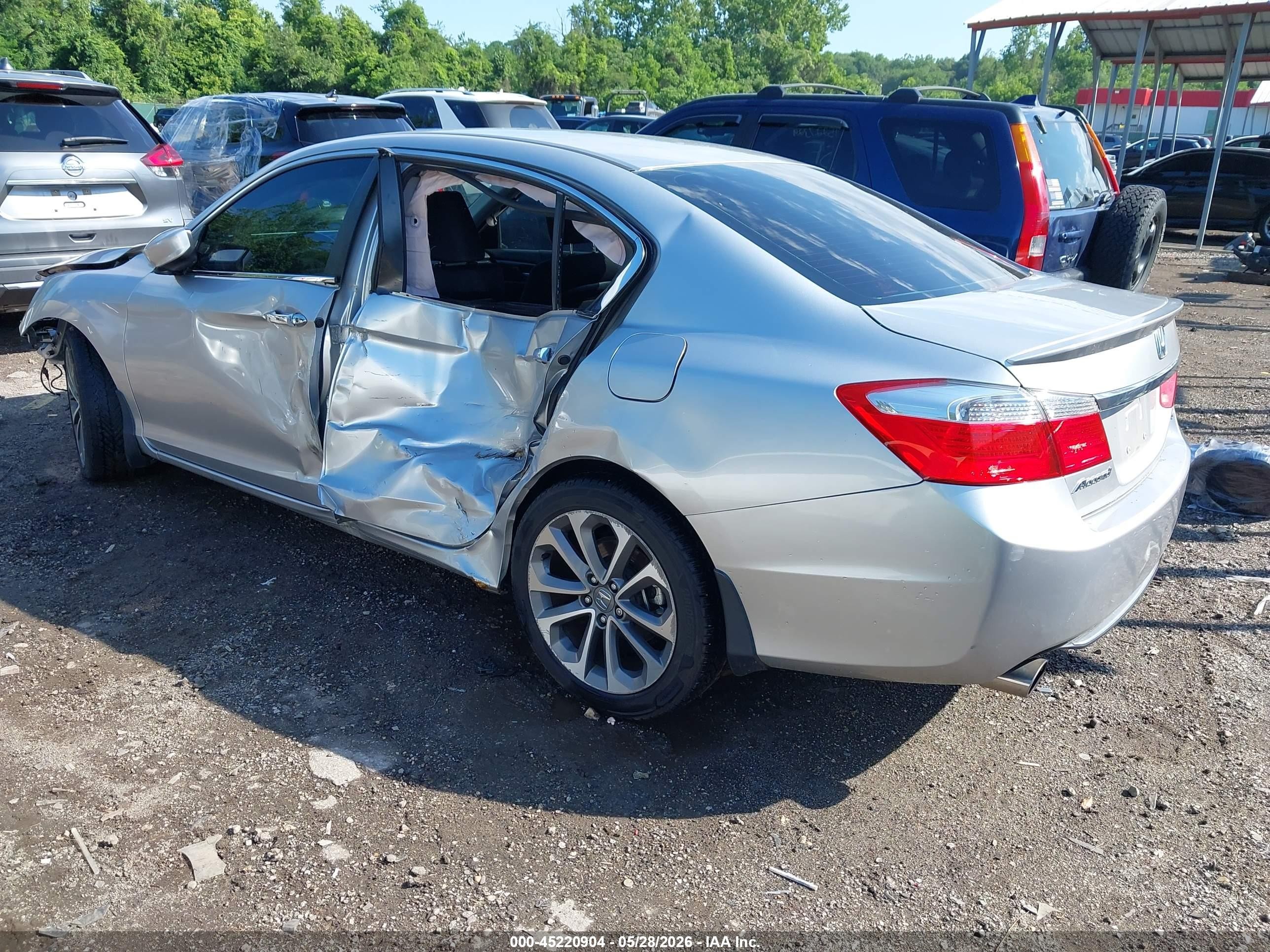 2014 Honda Accord Sport Gray vin: 1HGCR2F59EA001071