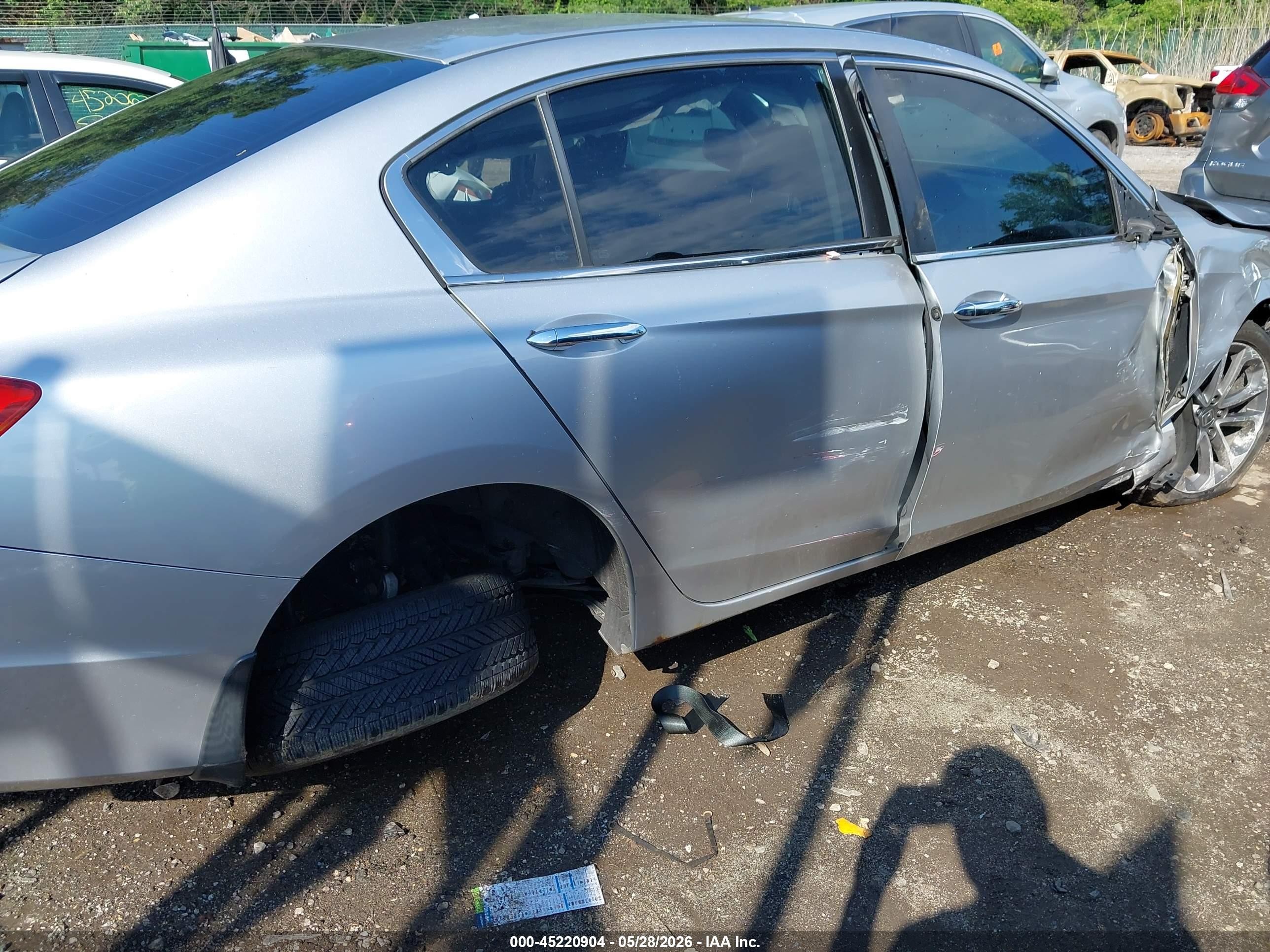 2014 Honda Accord Sport Gray vin: 1HGCR2F59EA001071