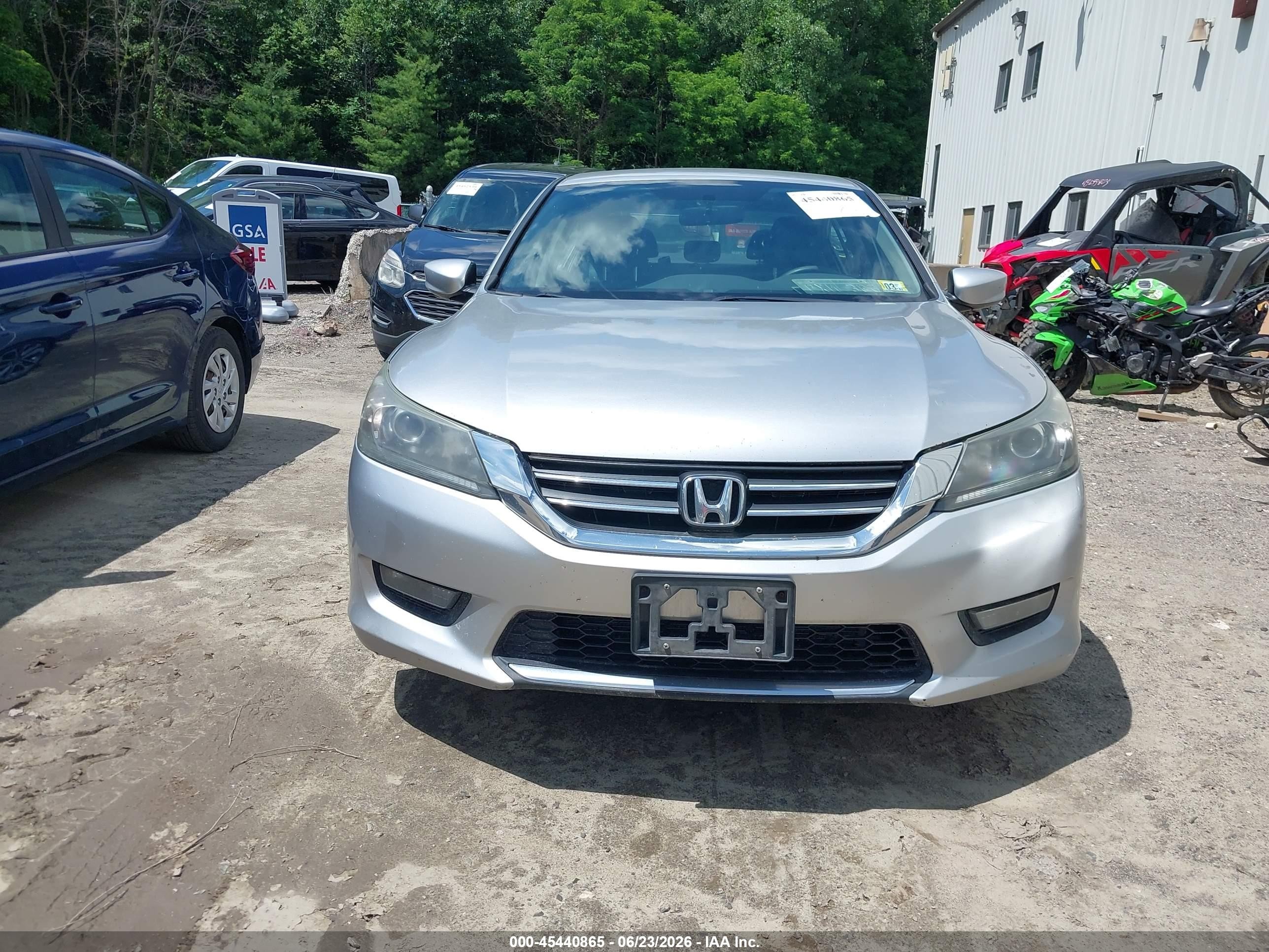 2014 Honda Accord Sport Silver vin: 1HGCR2F59EA009090