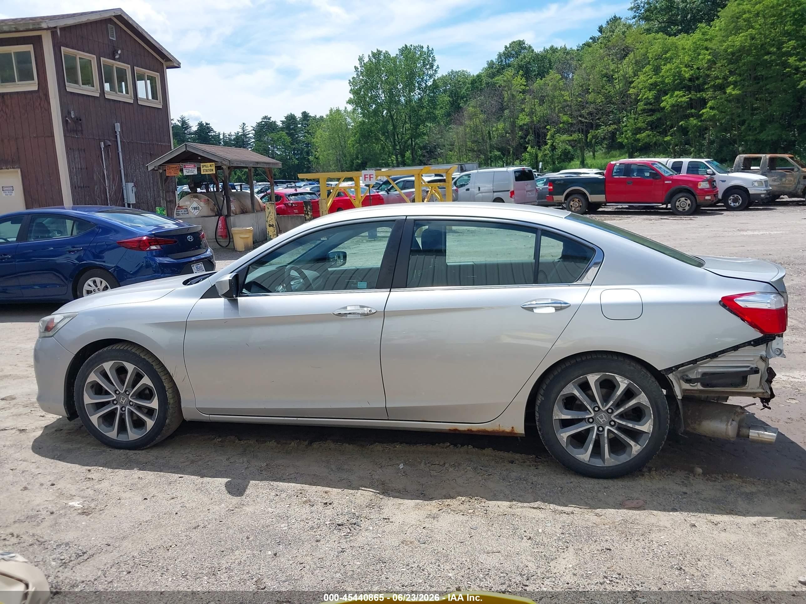 2014 Honda Accord Sport Silver vin: 1HGCR2F59EA009090