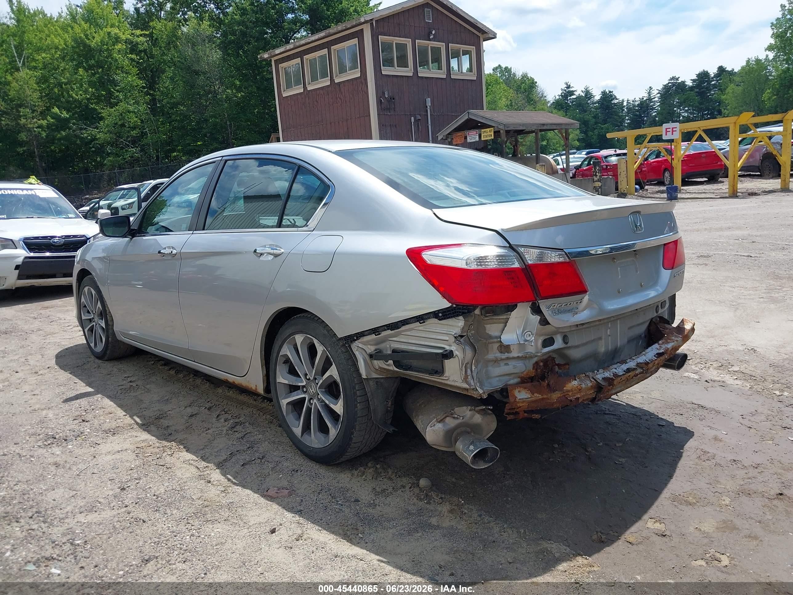 2014 Honda Accord Sport Silver vin: 1HGCR2F59EA009090
