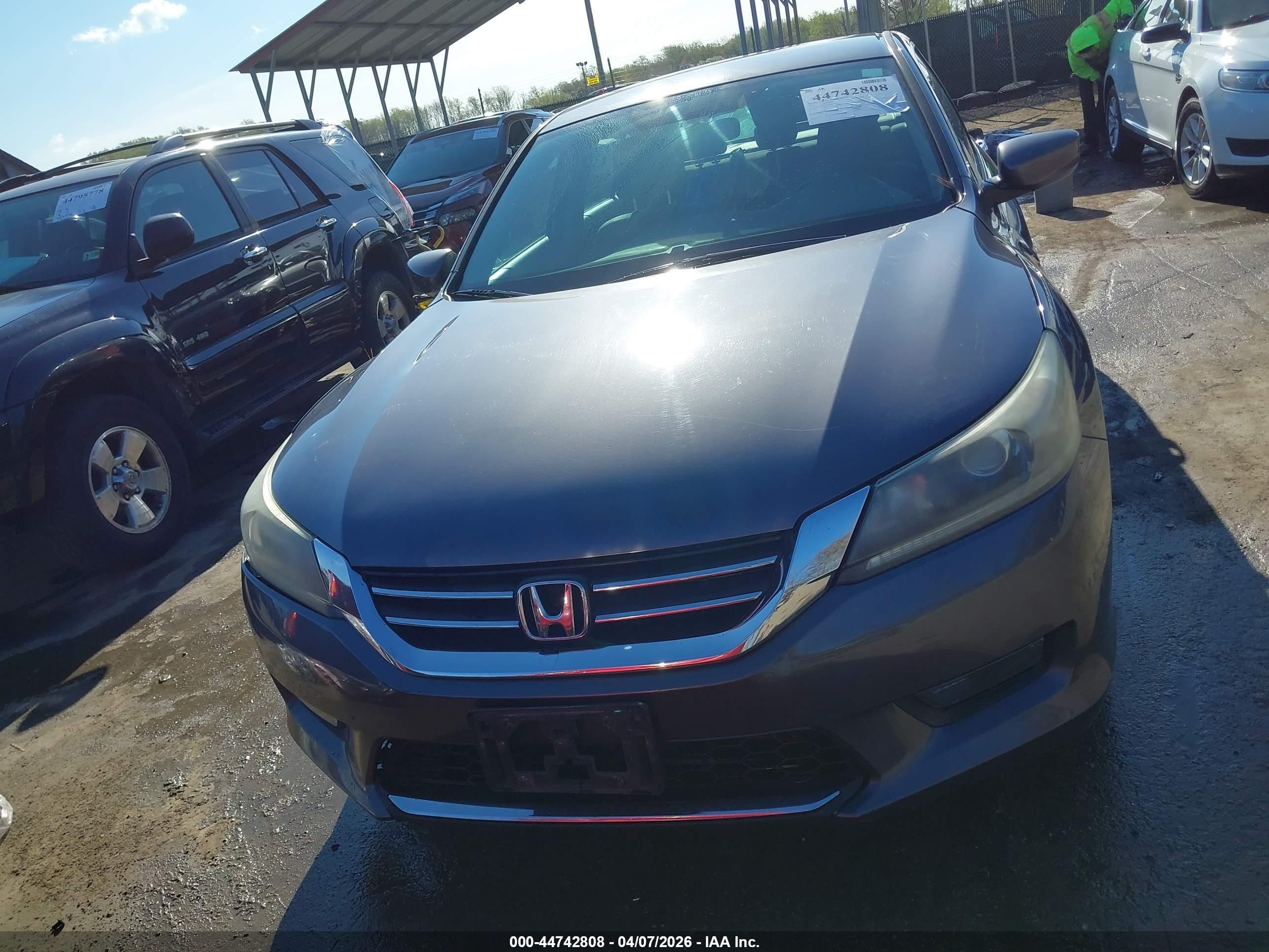 2014 Honda Accord Sport Gray vin: 1HGCR2F59EA044339