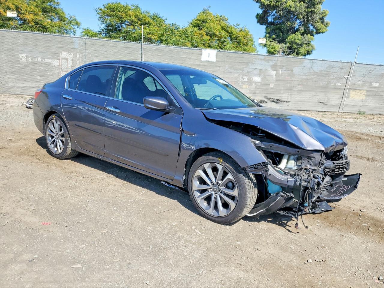 2014 Honda Accord Sport Серый vin: 1HGCR2F59EA045474