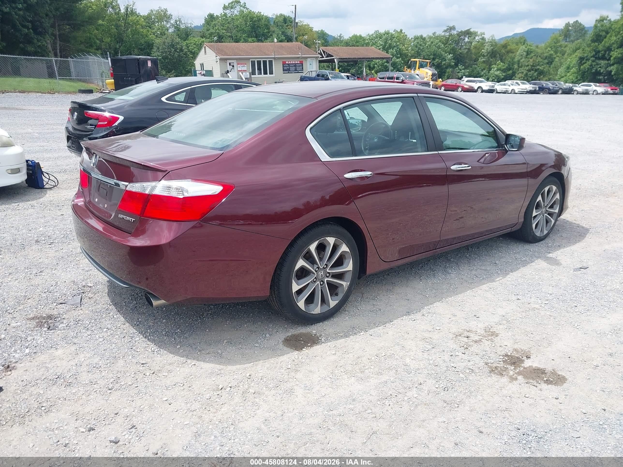 2014 Honda Accord Sport Red vin: 1HGCR2F59EA065143