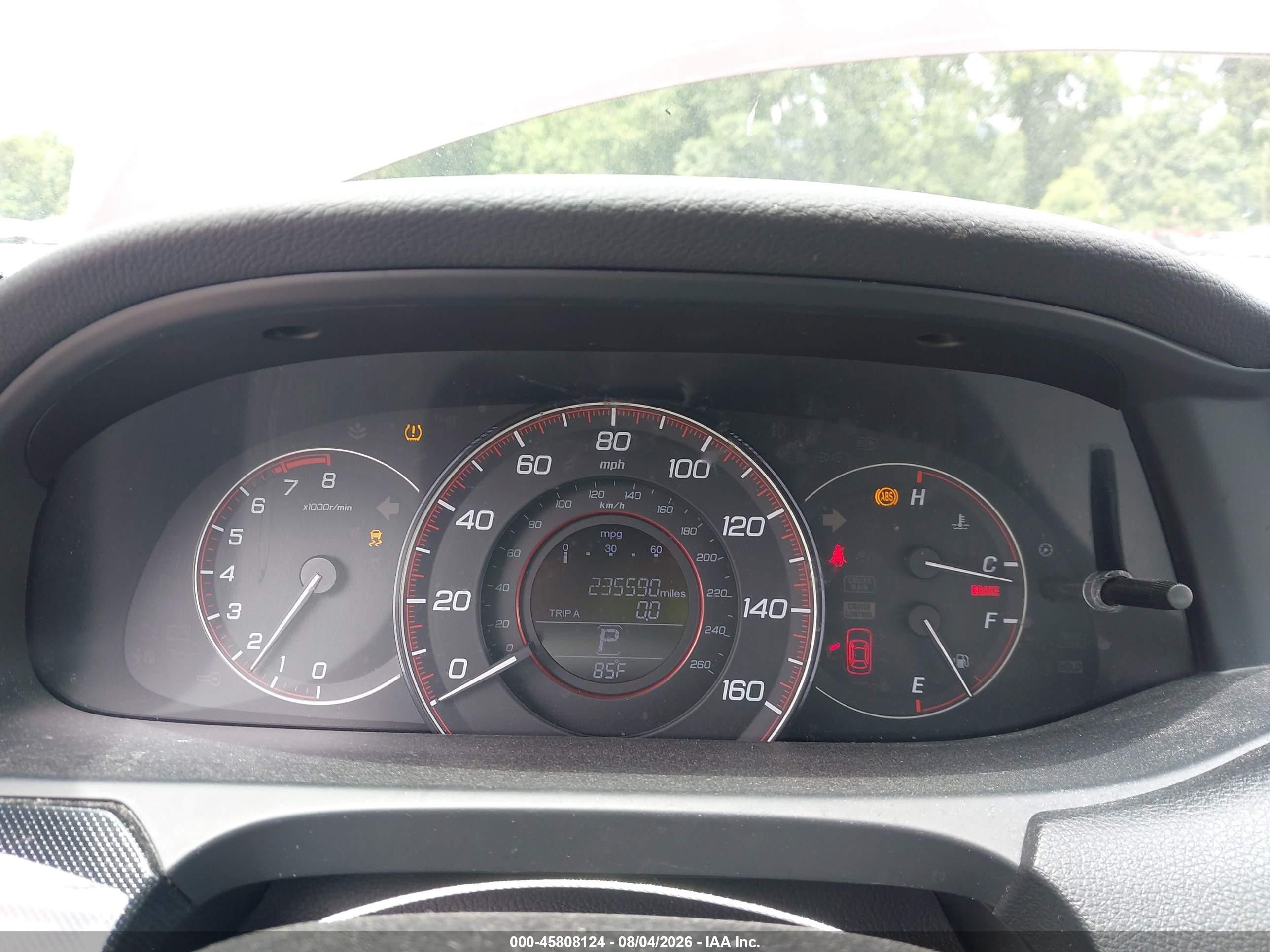 2014 Honda Accord Sport Red vin: 1HGCR2F59EA065143