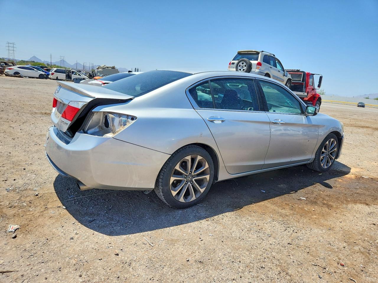 2014 Honda Accord Sport Silver vin: 1HGCR2F59EA181202