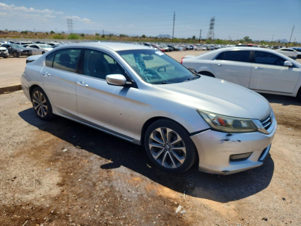 2014 Honda Accord Sport Silver vin: 1HGCR2F59EA181202