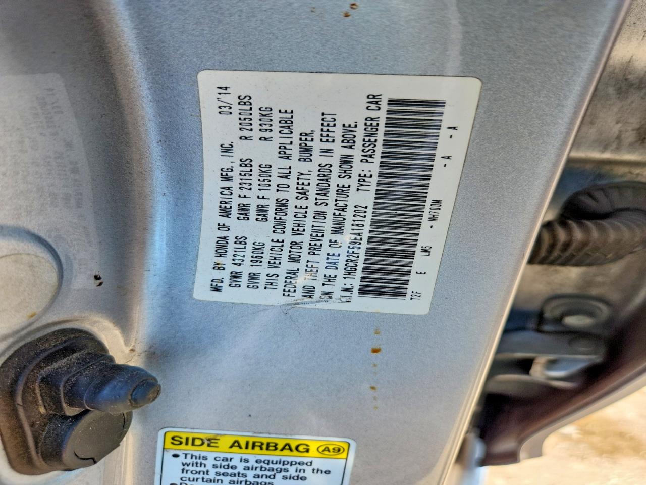 2014 Honda Accord Sport Silver vin: 1HGCR2F59EA181202