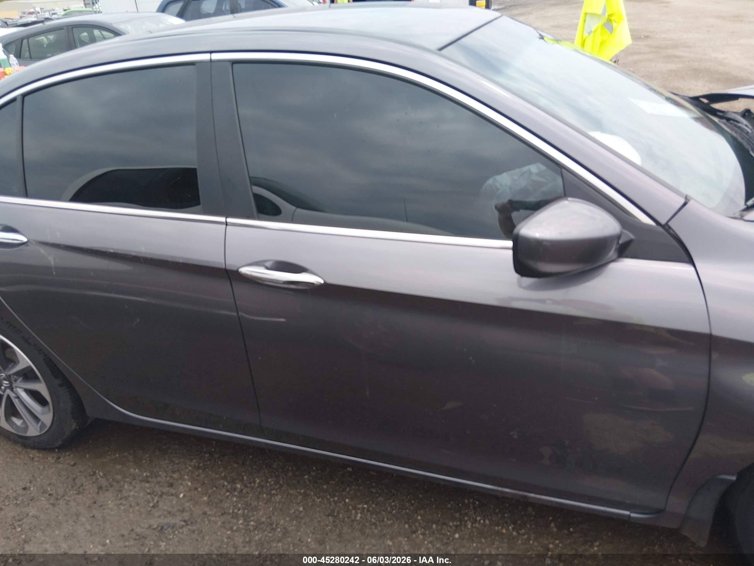 2014 Honda Accord Sport Gray vin: 1HGCR2F59EA280263