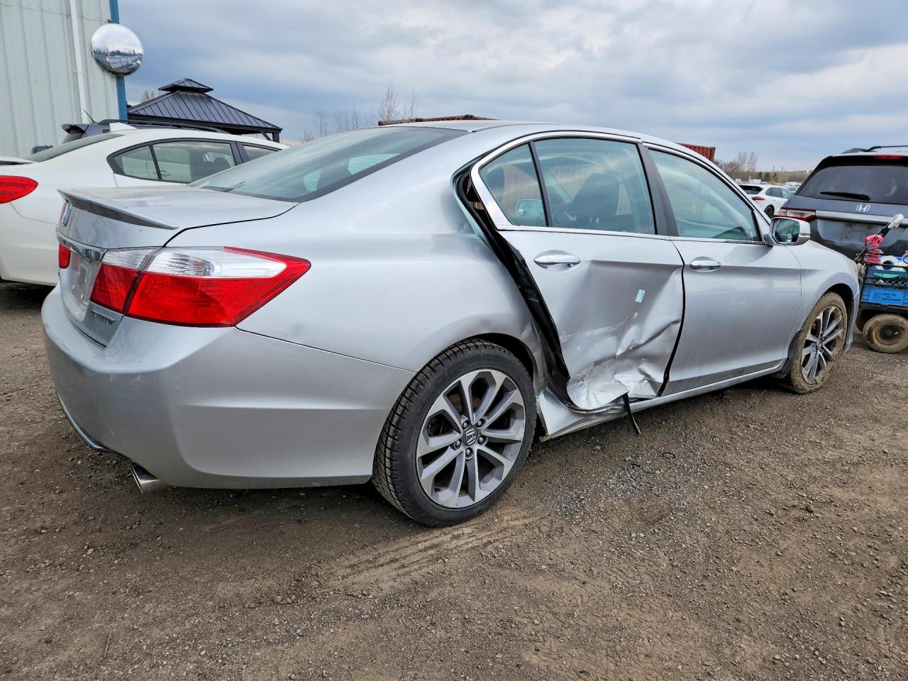 2014 Honda Accord Sport Серебряный vin: 1HGCR2F59EA809839