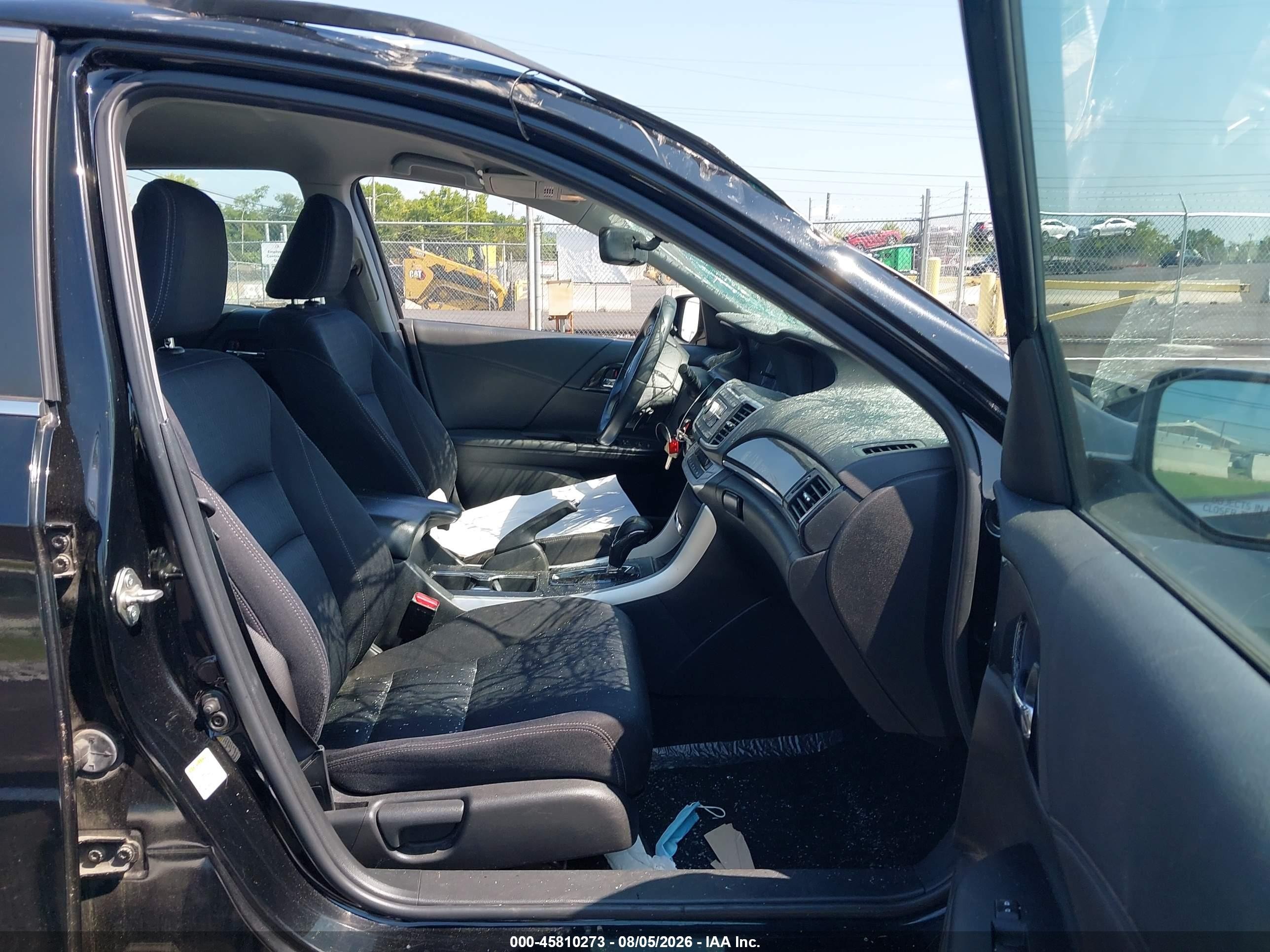 2015 Honda Accord Sport Черный vin: 1HGCR2F59FA001346