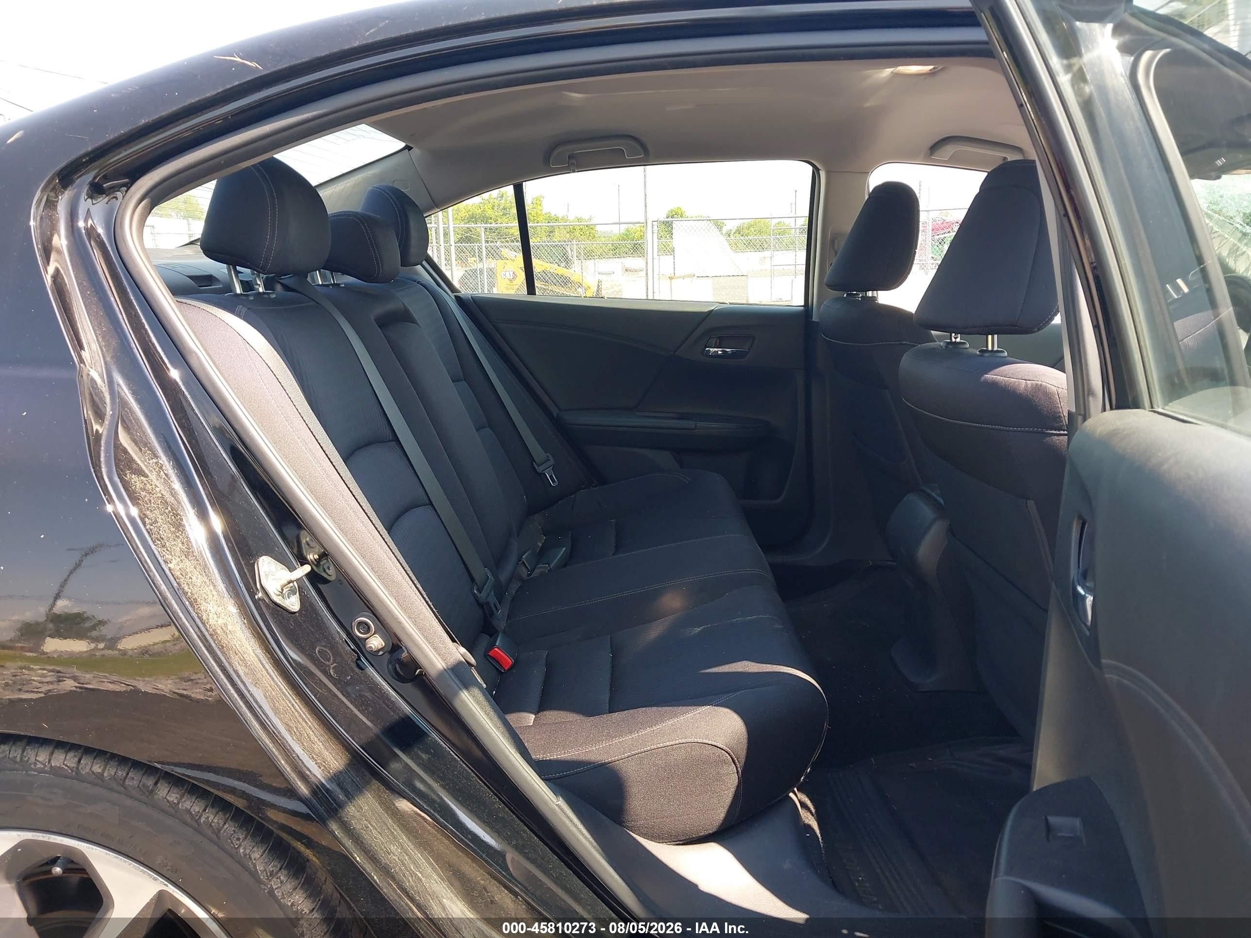 2015 Honda Accord Sport Черный vin: 1HGCR2F59FA001346