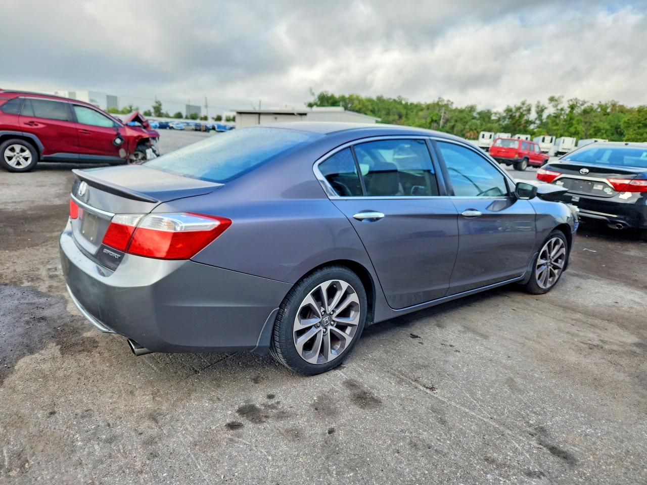 2015 Honda Accord Sport Gray vin: 1HGCR2F59FA021208