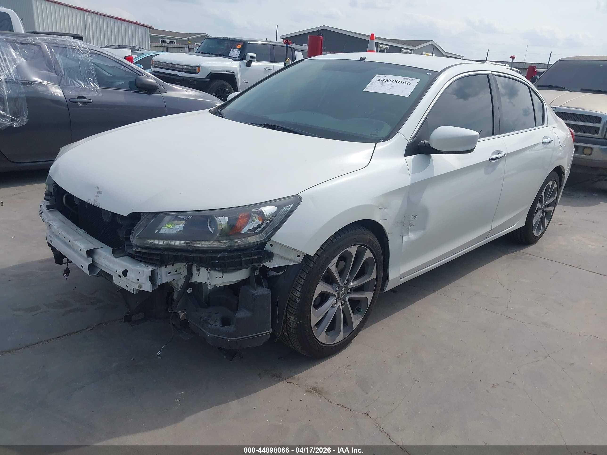 2015 Honda Accord Sport White vin: 1HGCR2F59FA022844