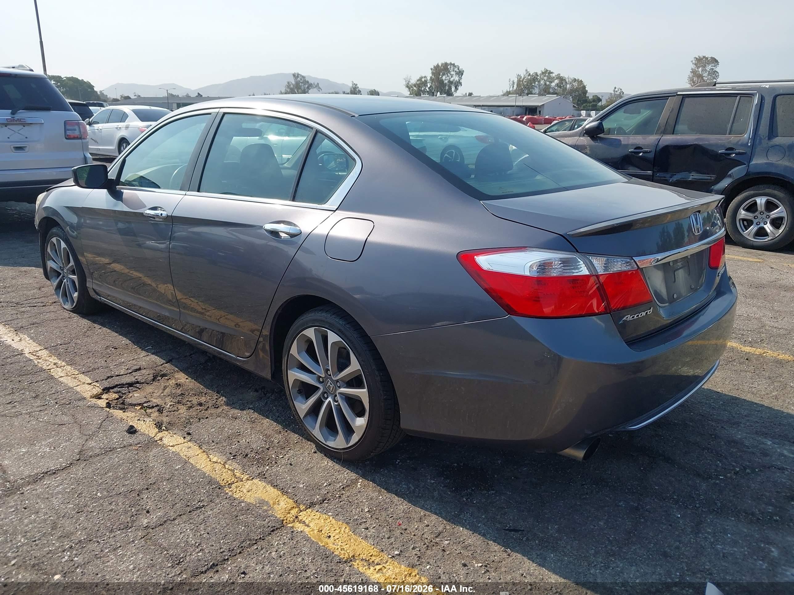 2015 Honda Accord Sport Коричневый vin: 1HGCR2F59FA033097