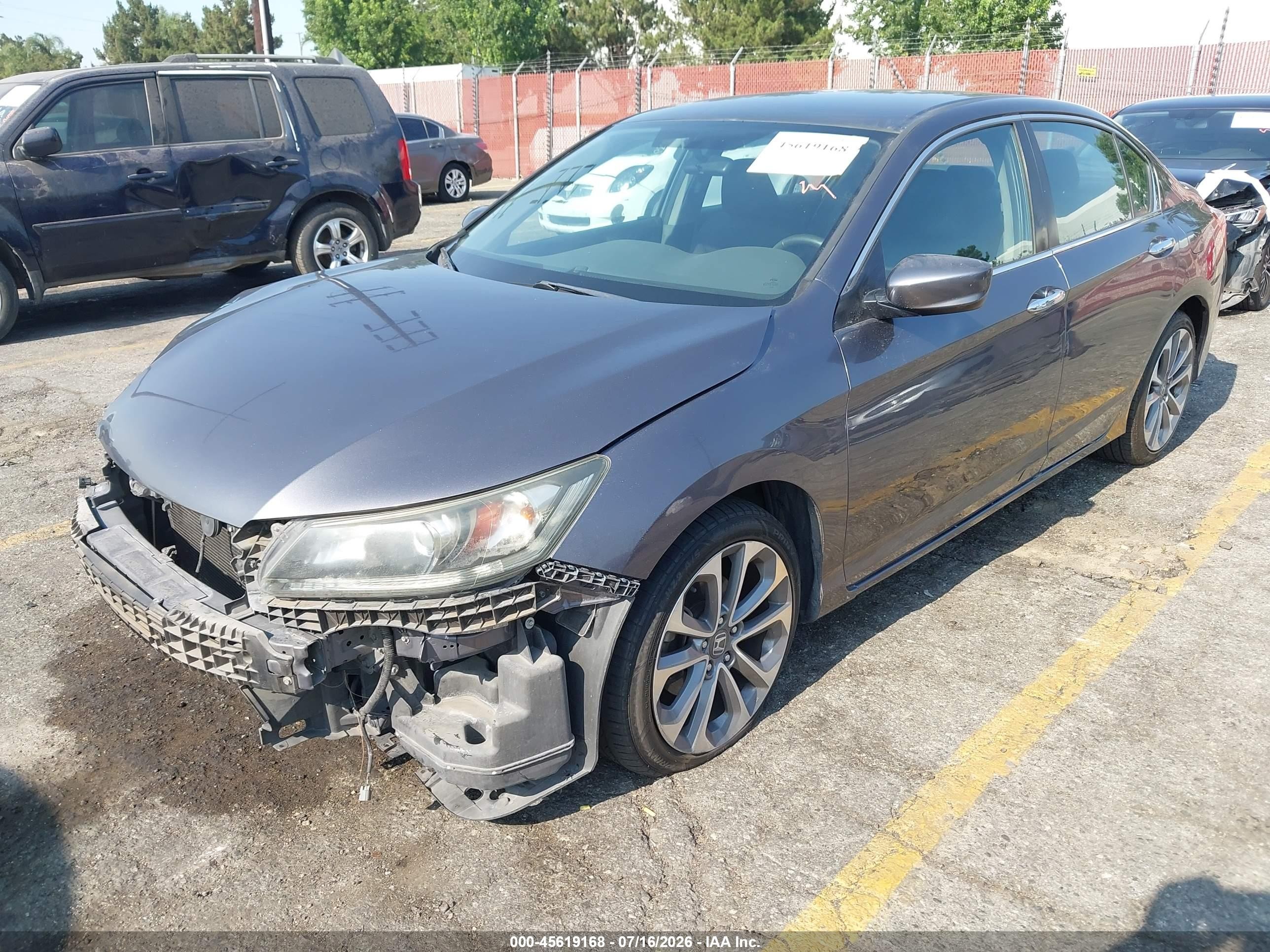 2015 Honda Accord Sport Коричневый vin: 1HGCR2F59FA033097
