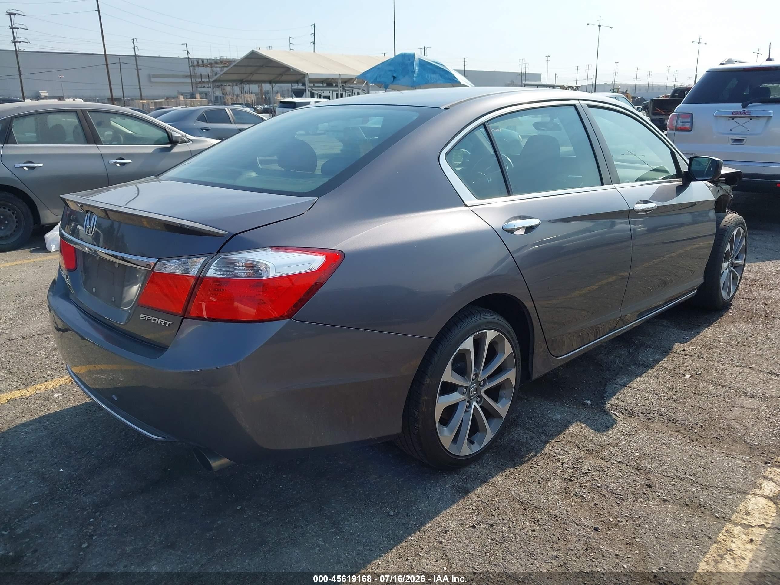 2015 Honda Accord Sport Коричневый vin: 1HGCR2F59FA033097