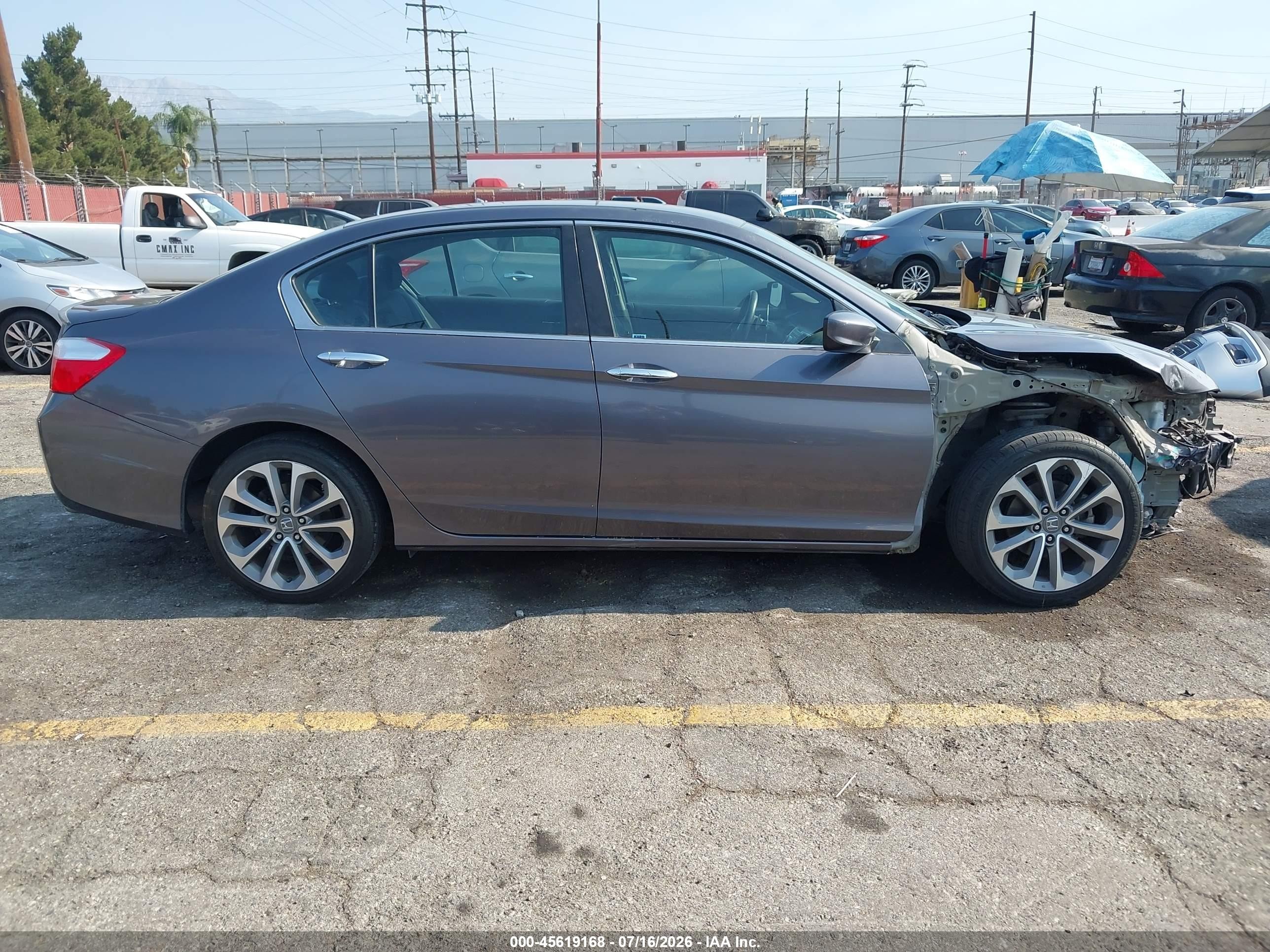 2015 Honda Accord Sport Коричневый vin: 1HGCR2F59FA033097
