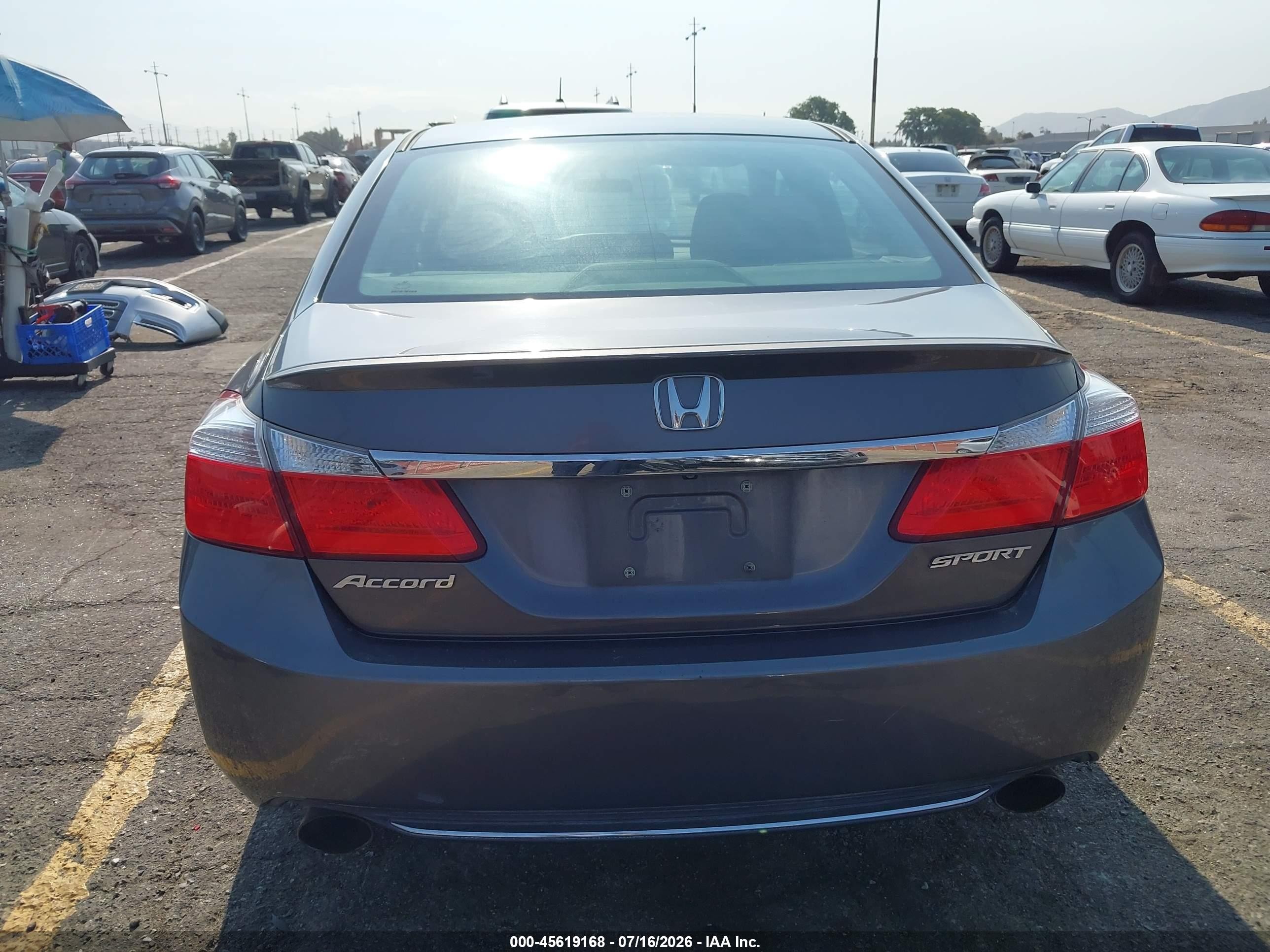 2015 Honda Accord Sport Коричневый vin: 1HGCR2F59FA033097
