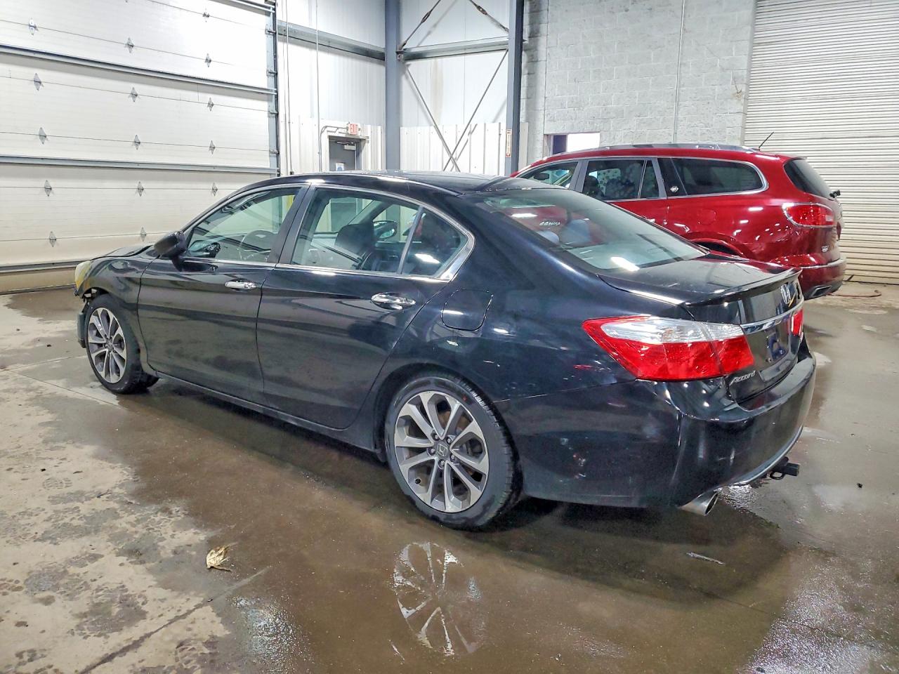 2015 Honda Accord Sport Черный vin: 1HGCR2F59FA045086