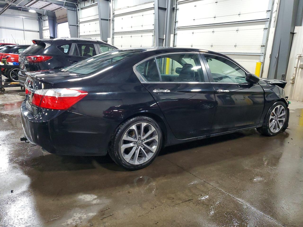 2015 Honda Accord Sport Черный vin: 1HGCR2F59FA045086