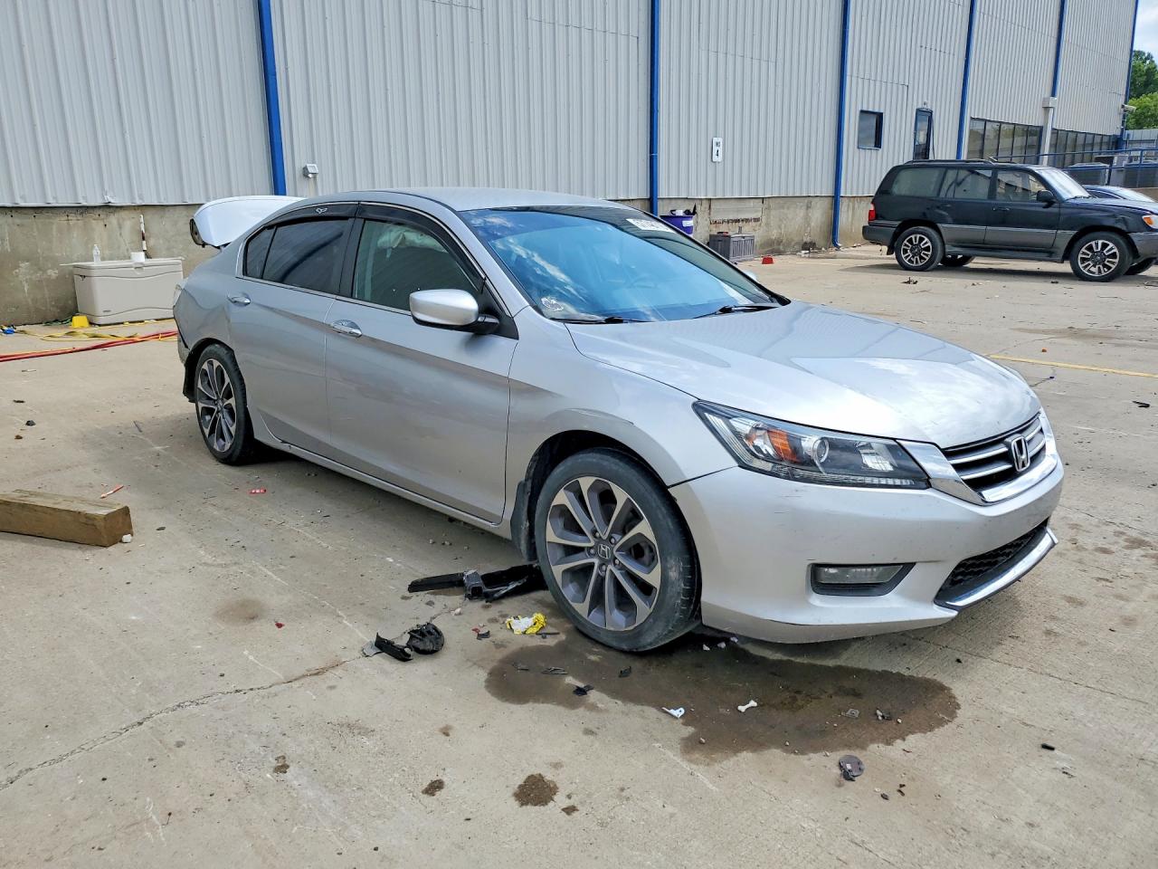 2015 Honda Accord Sport Silver vin: 1HGCR2F59FA057142