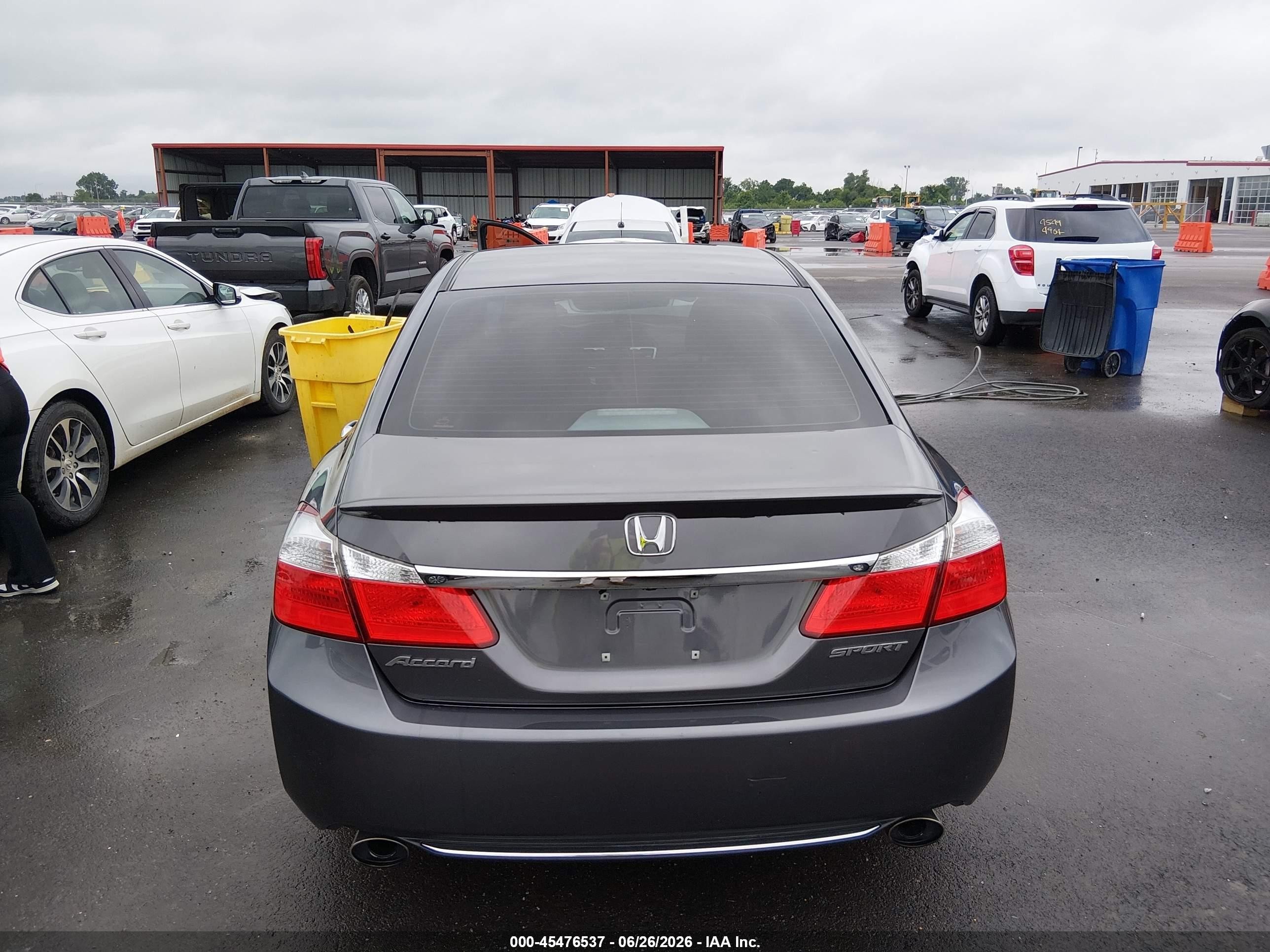 2015 Honda Accord Sport Gray vin: 1HGCR2F59FA065502