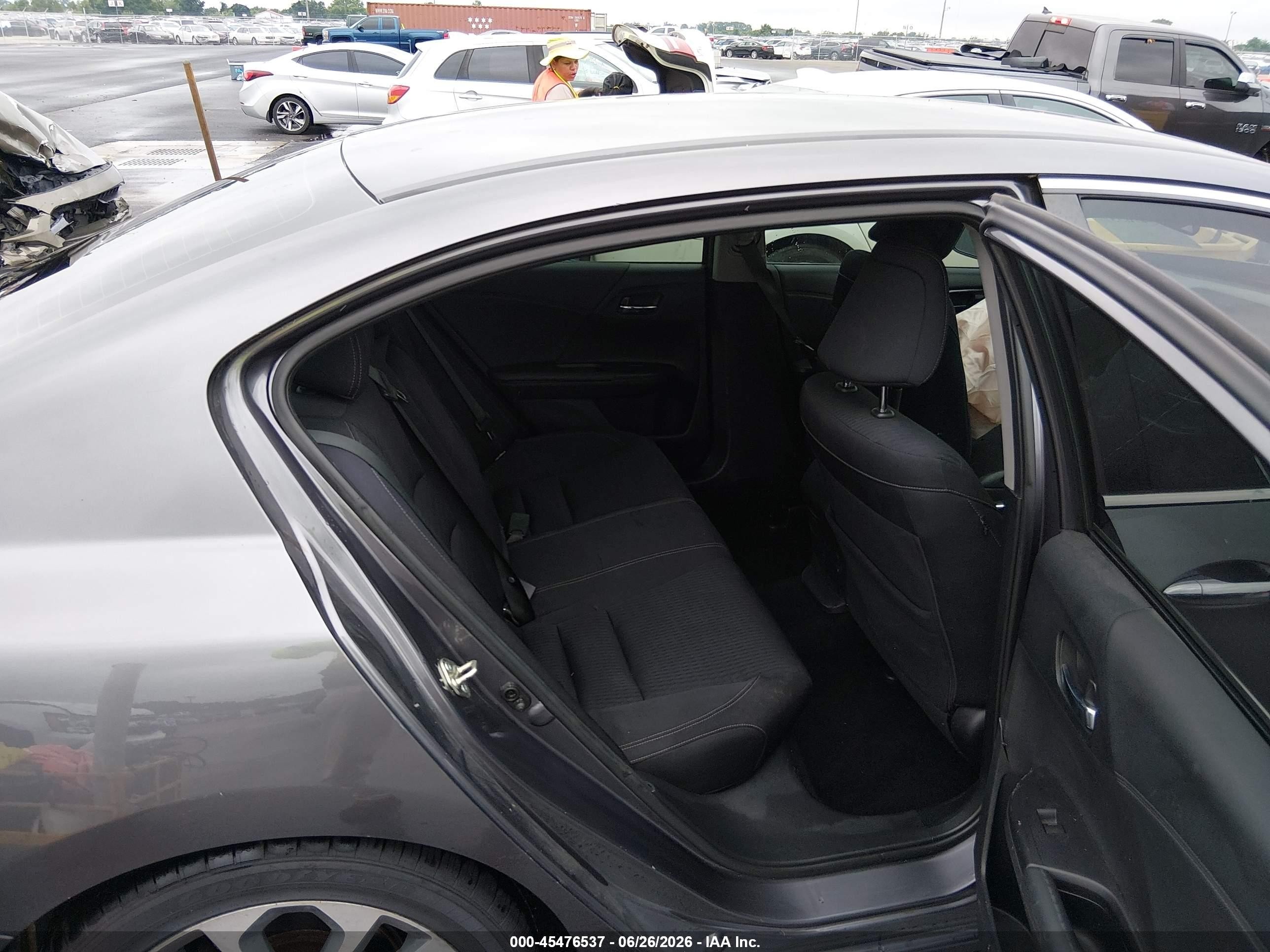 2015 Honda Accord Sport Gray vin: 1HGCR2F59FA065502