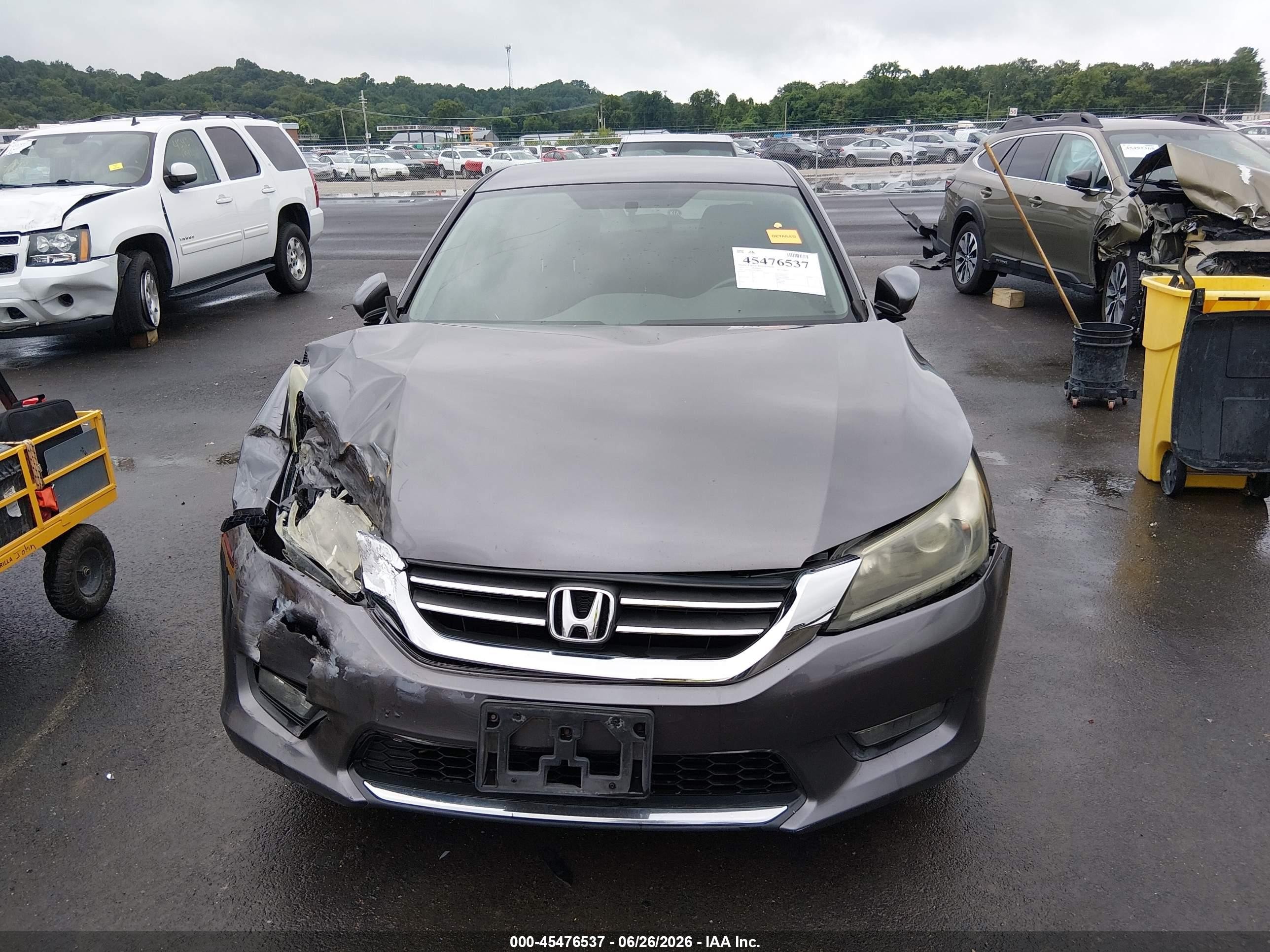 2015 Honda Accord Sport Gray vin: 1HGCR2F59FA065502