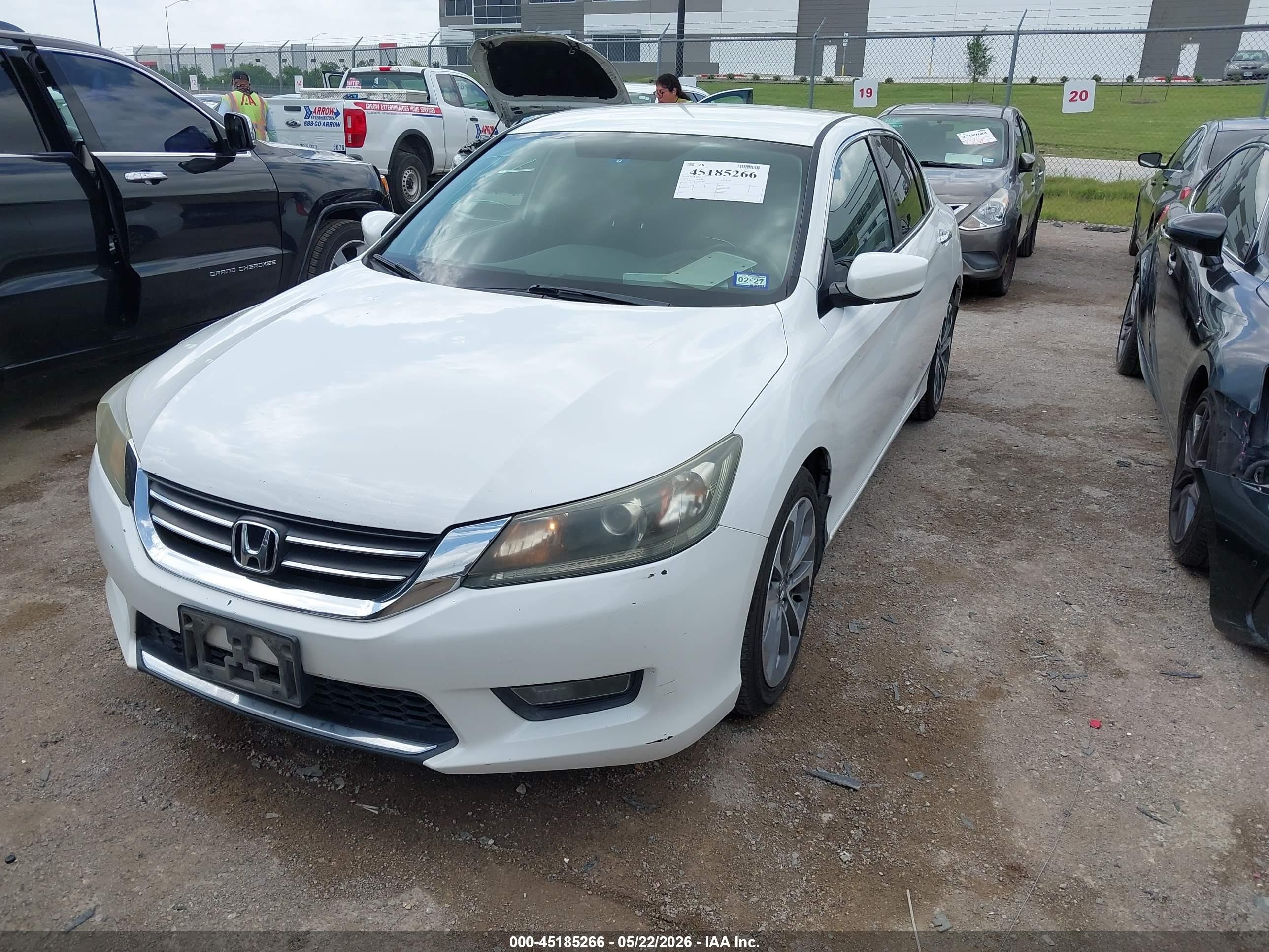 2015 Honda Accord Sport Белый vin: 1HGCR2F59FA072983