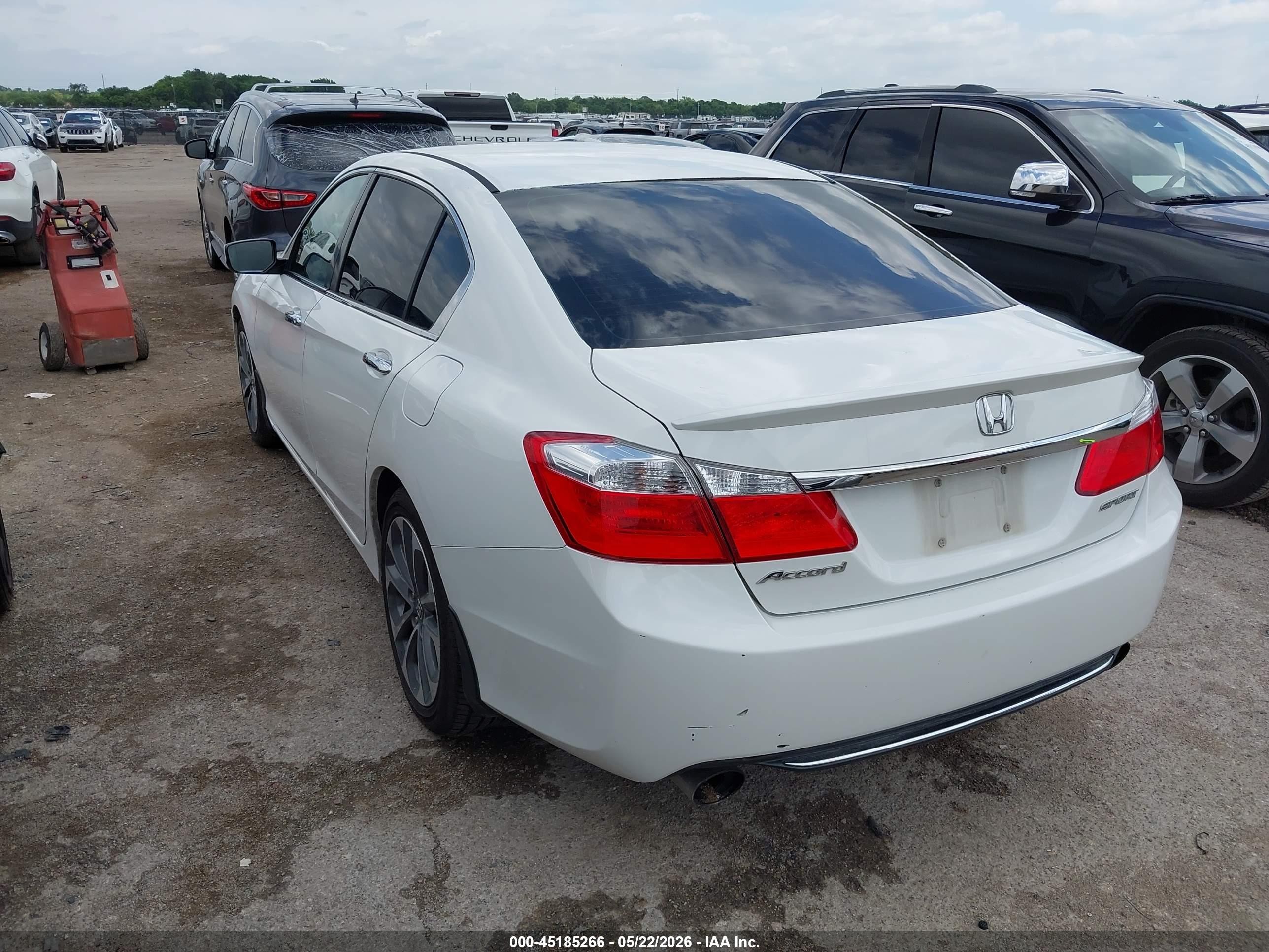 2015 Honda Accord Sport Белый vin: 1HGCR2F59FA072983