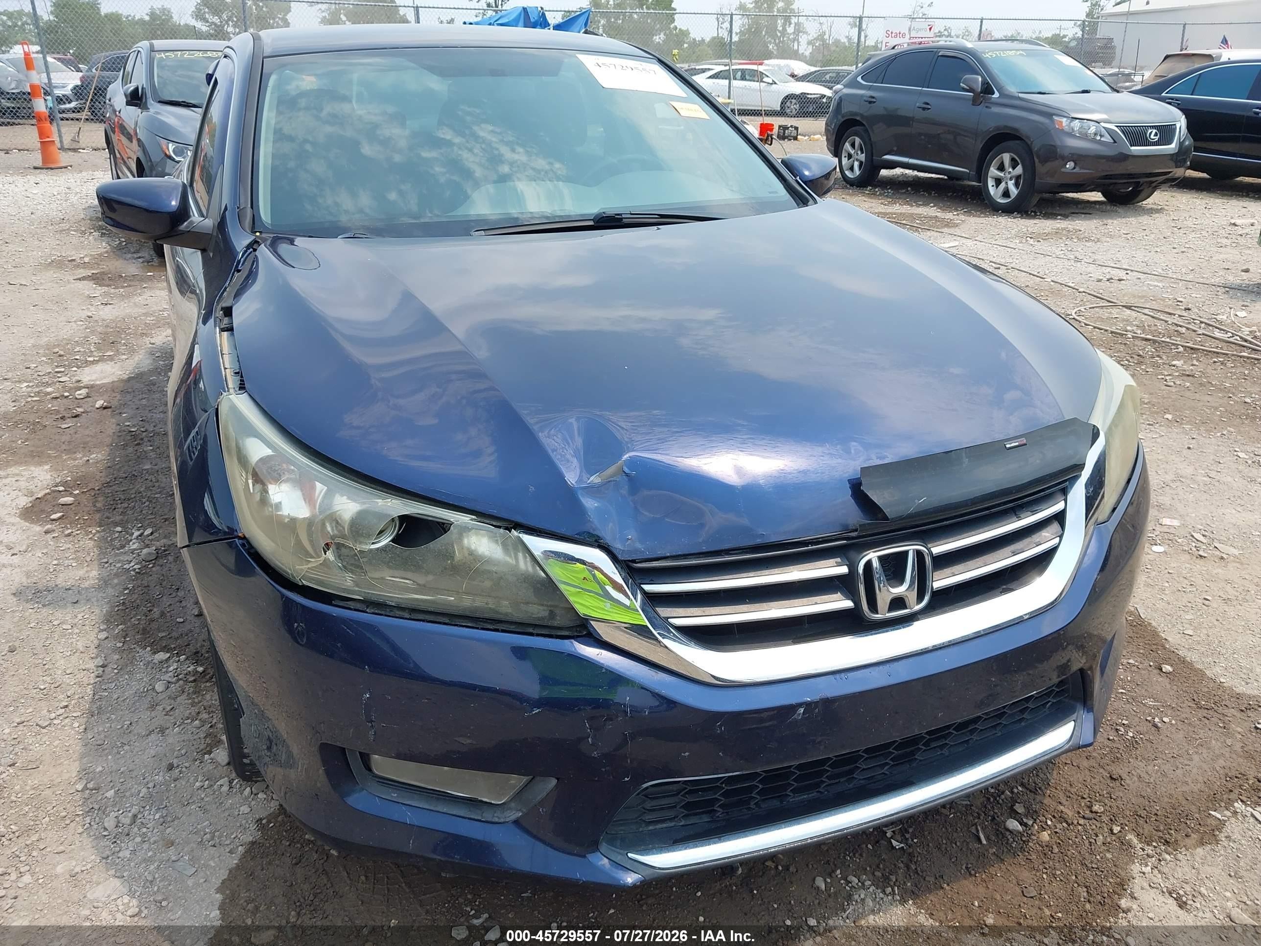 2015 Honda Accord Sport Dark Blue vin: 1HGCR2F59FA076225