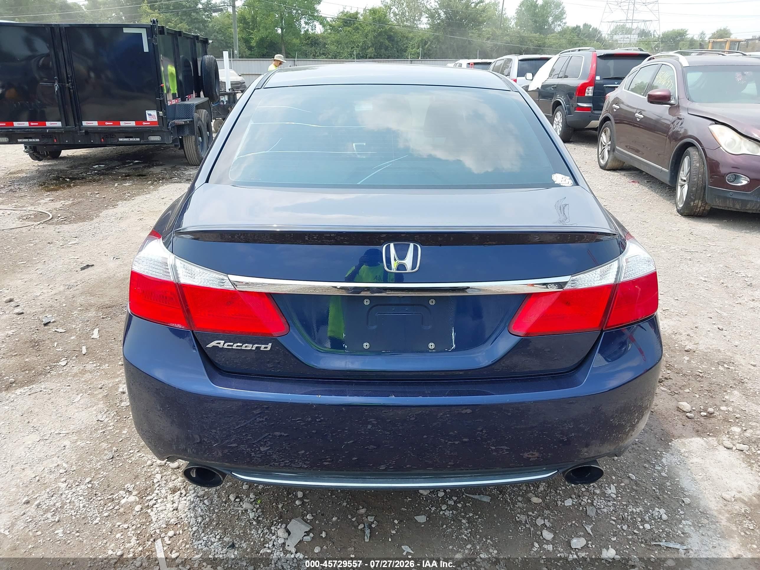 2015 Honda Accord Sport Dark Blue vin: 1HGCR2F59FA076225