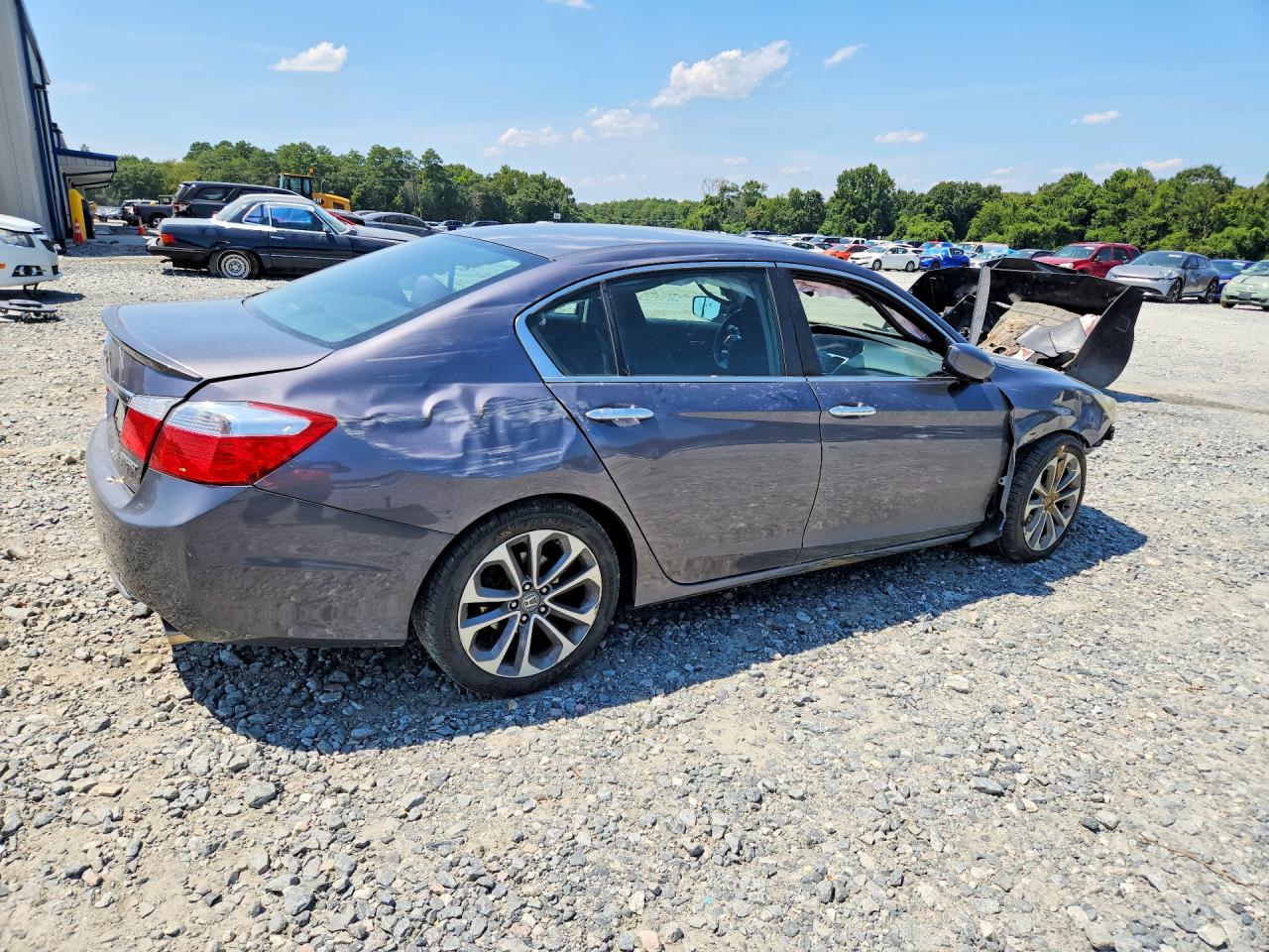 2015 Honda Accord Sport Gray vin: 1HGCR2F59FA083613
